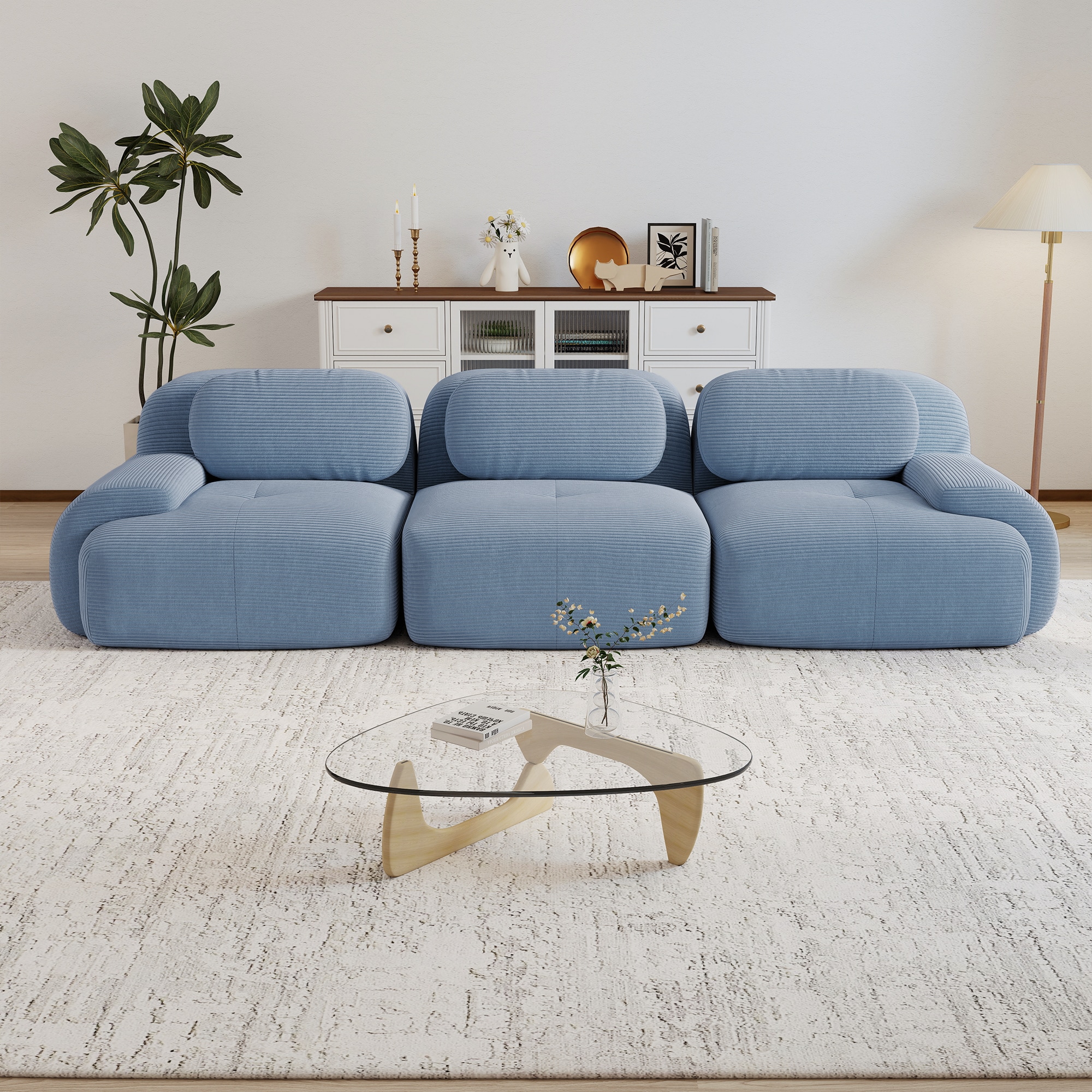 Homy Casa SMZO-POY-BL Sofas-Loveseats - View #2