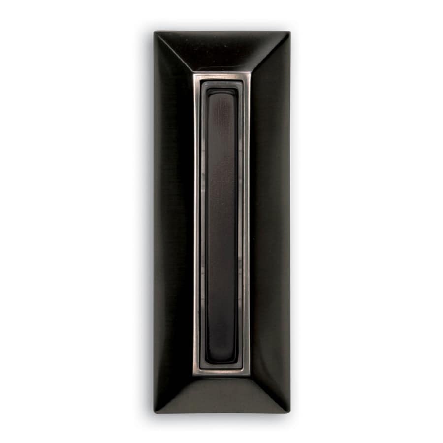 Heath Zenith Wired Black Doorbell Button at Lowes.com