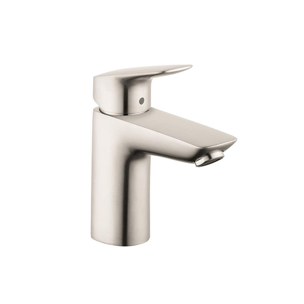 Hansgrohe Logis Brass 1-handle Single Hole Low-arc Bathroom Sink Faucet  with Drain in the Bathroom Sink Faucets department at Lowes.com
