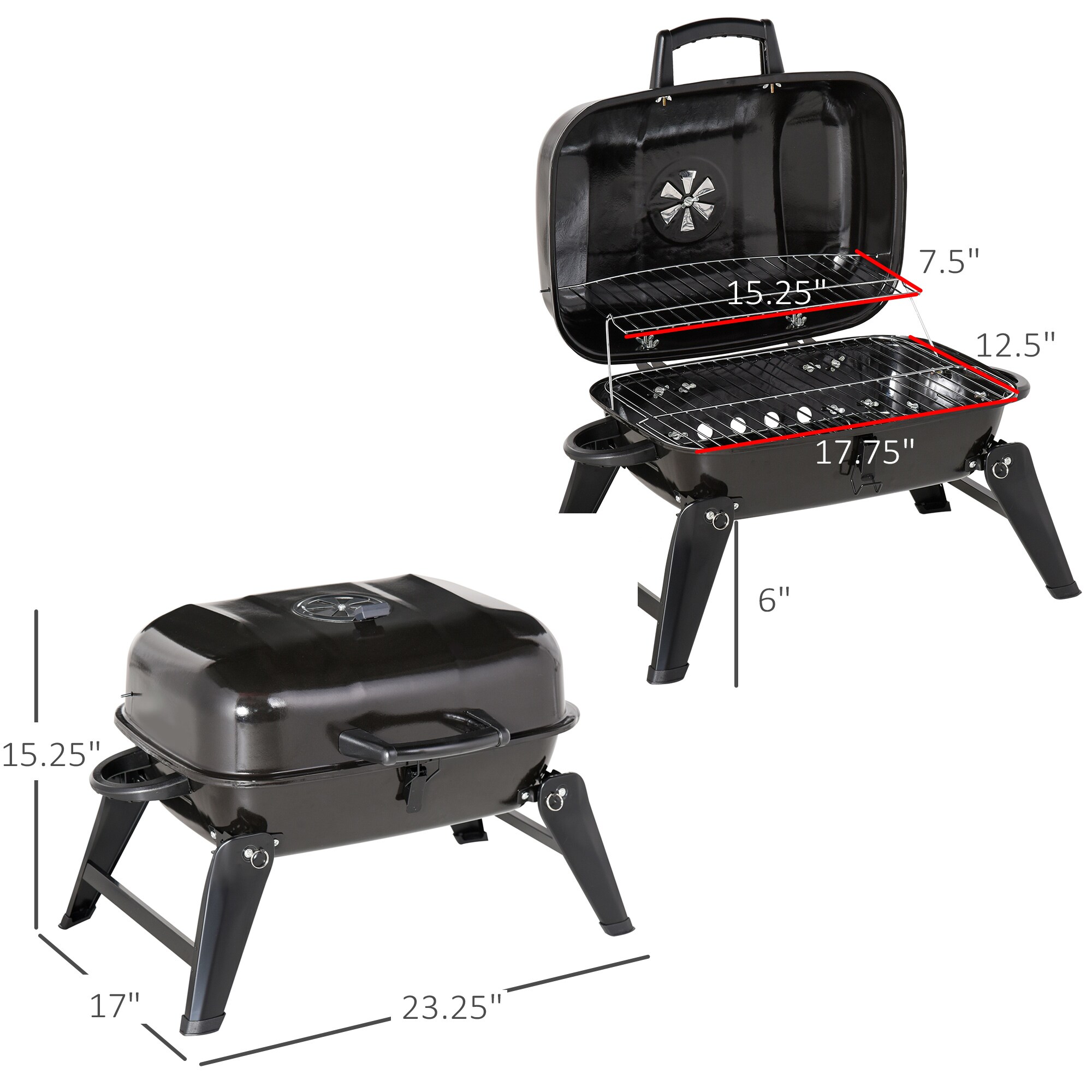 Maocao Hoom JL174303 Charcoal-Grills - View #2