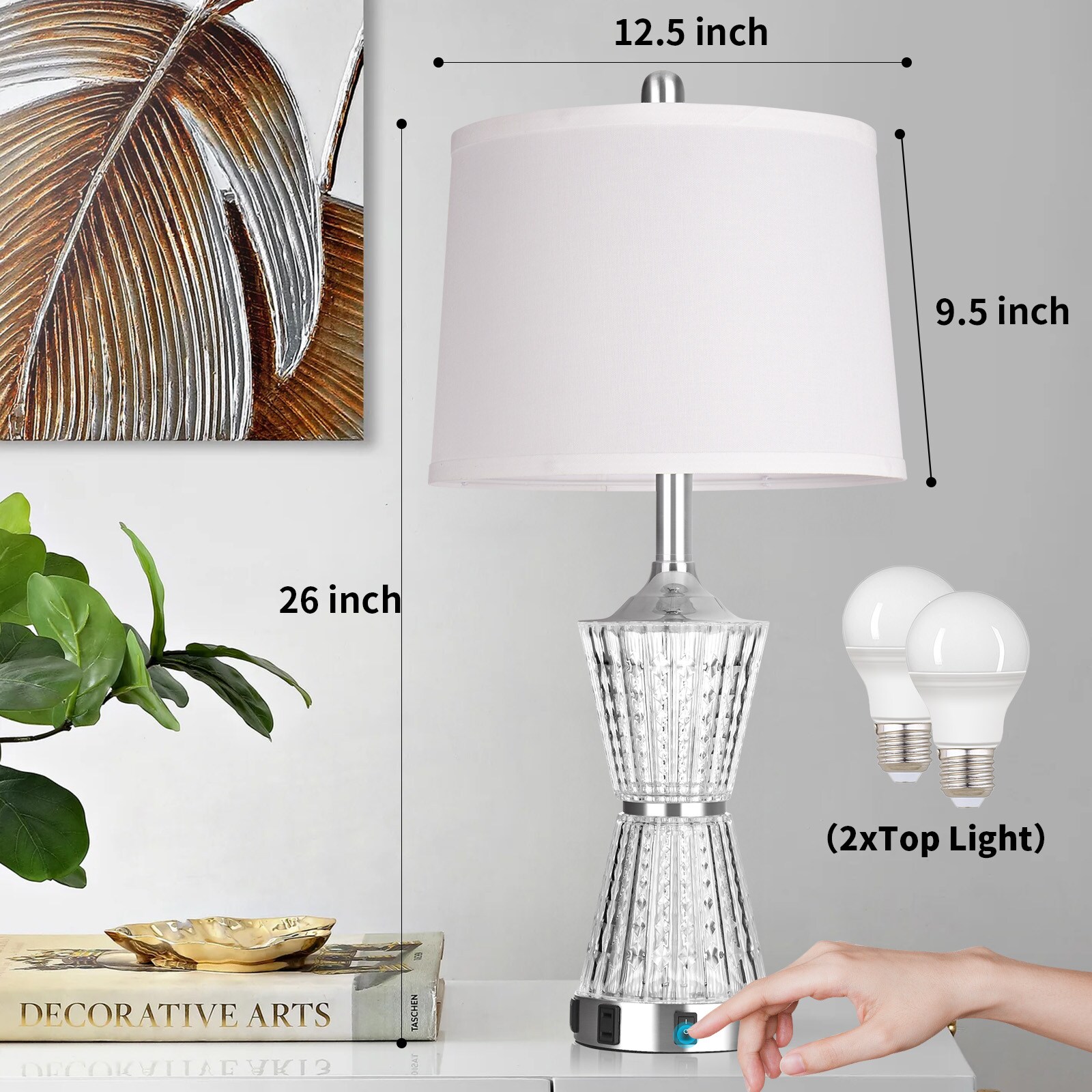UrFurnishings TD-107 Table-Lamps - View #9