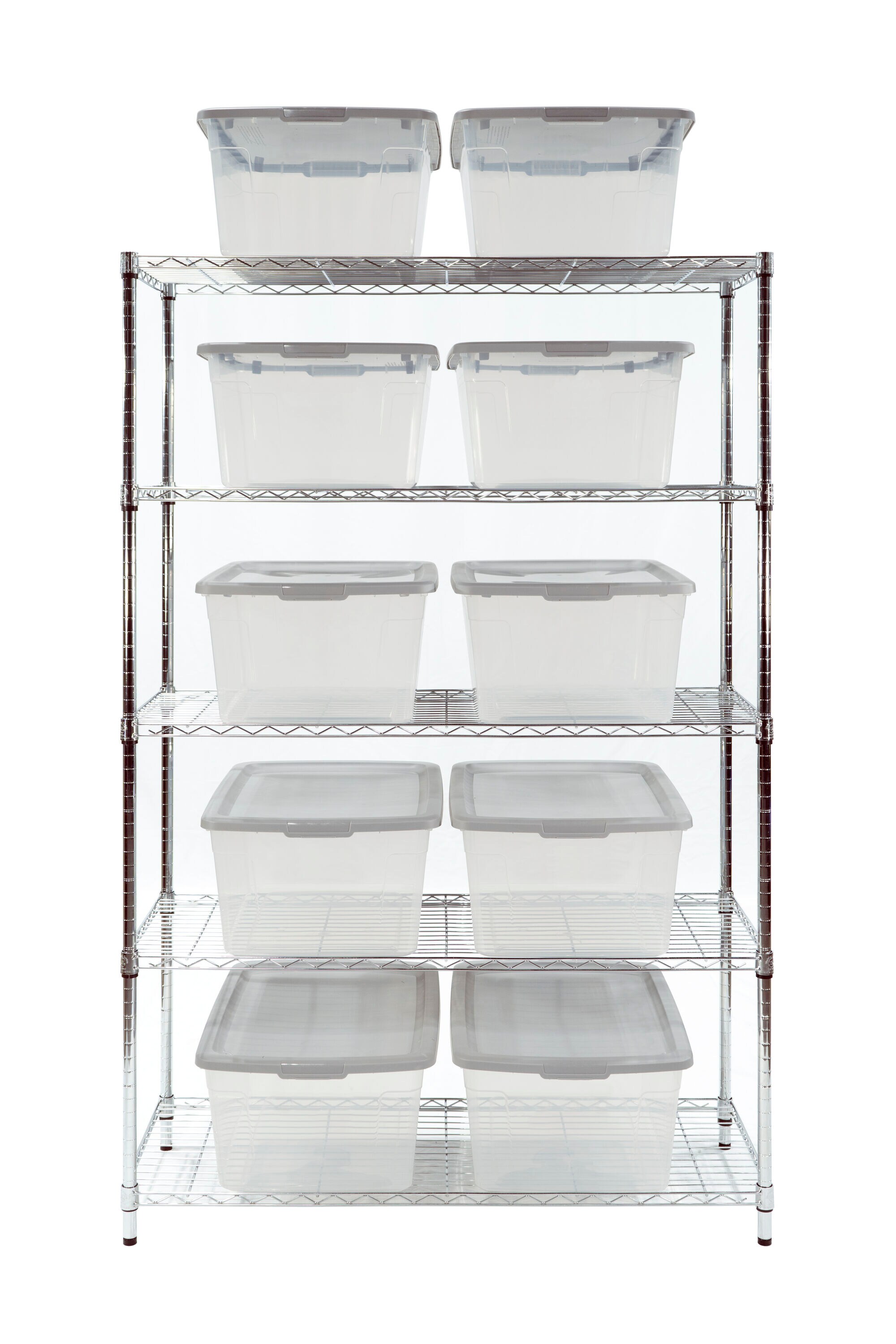 Shop Project Source Commander Plastic Storage Container and Shelf