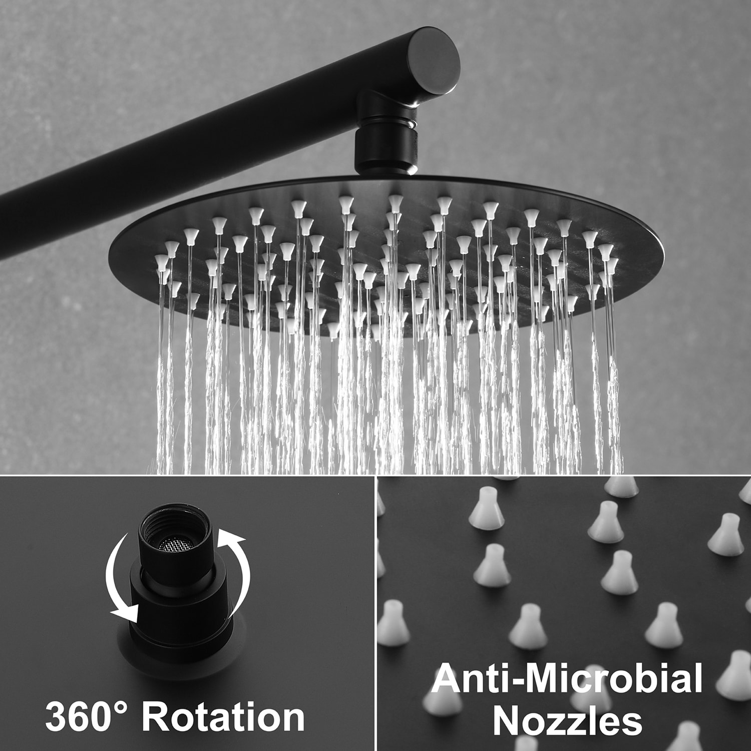 Cobbe RSF0108B Showerhead-Bar-Panels - View #2