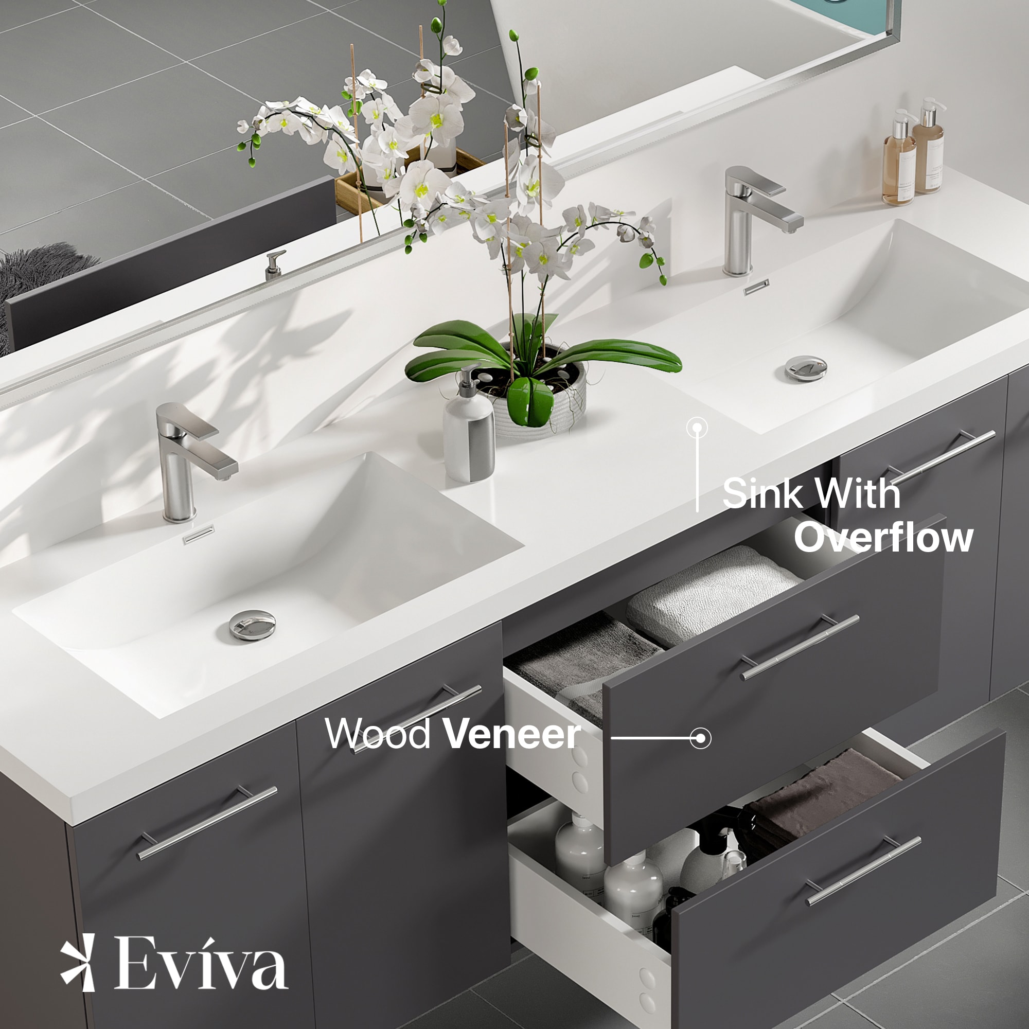 Eviva EVVN404-72GR Bath-Vanity-Combo - View #4
