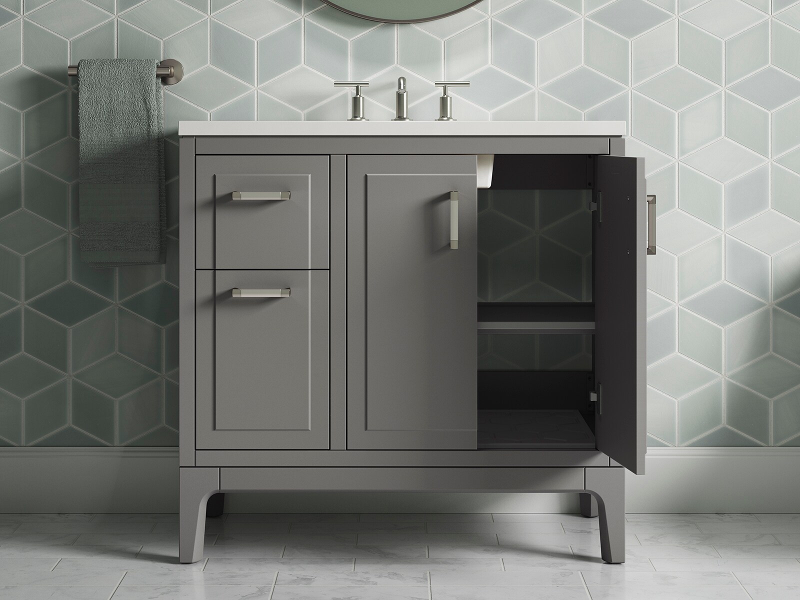 KOHLER 33553-ASB-1WT Bath-Vanity-Combo - View #5