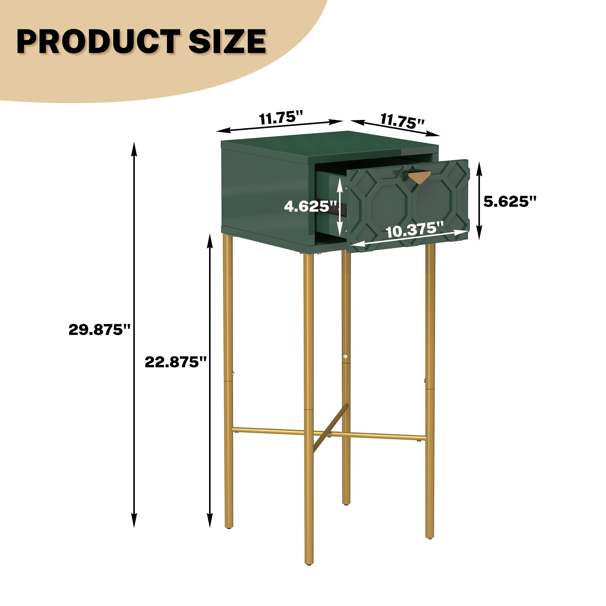 Clihome CL-CN1-GR End-Tables - View #9