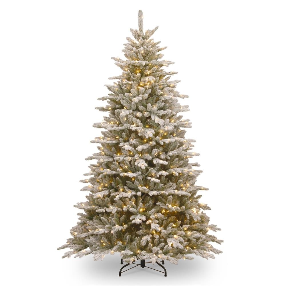 National Tree Company PESIF-300-75 7.5-ft Spruce Pre-lit Artificial Christmas Tree with White Incandescent Lights