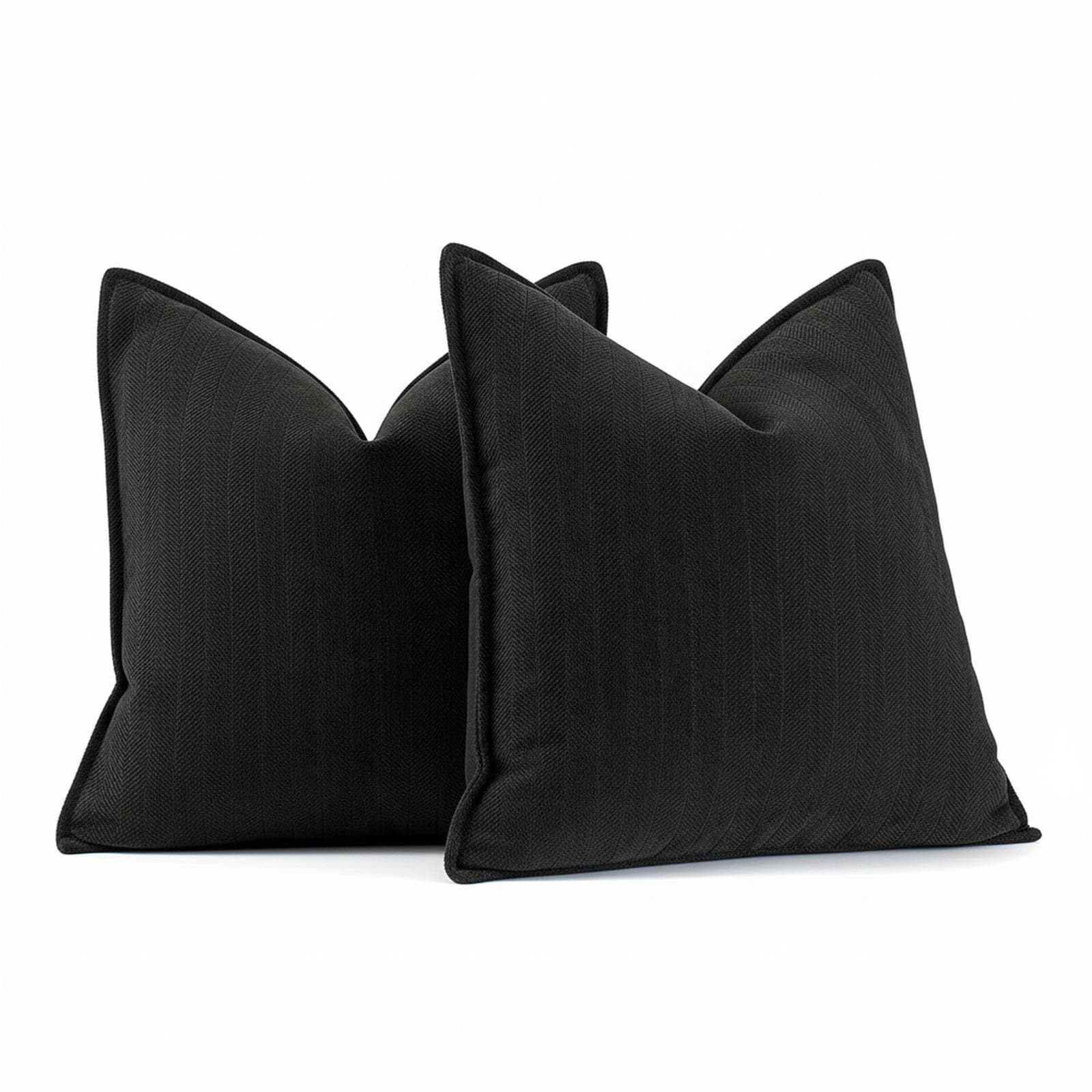 OMOMMD 20x20 Soft Chenille Decorative Pillow Covers Luxurious Double Sided Plush Farmhouse Couch Throw Pillows For Sofa Bedroom Living Room Spring Home Decor 2 Pack