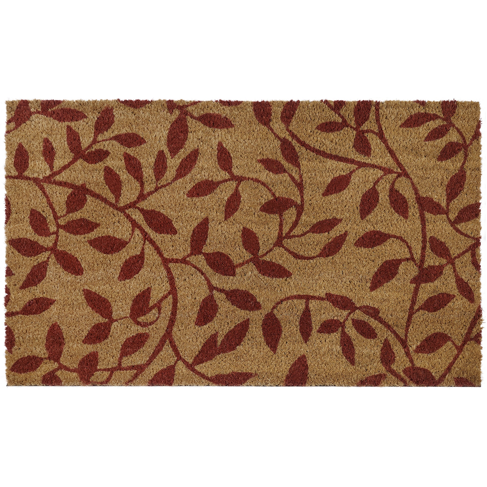 Achim PCM1830LV6 30-in x 18-in Multi Coir/Rubber Non-Slip Grip Indoor or outdoor Nature Door Mat
