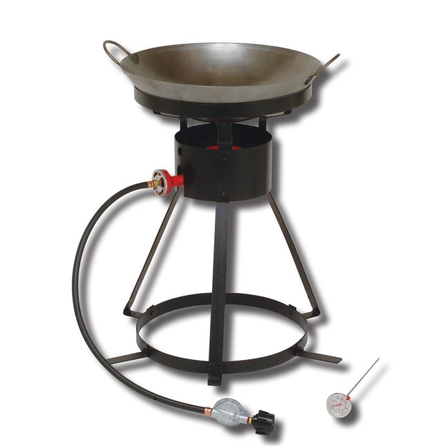 2 Ring LPG Gas Burner Cast Iron Cooker Hose Regulator BBQ Camp Stove Wok Outdoor