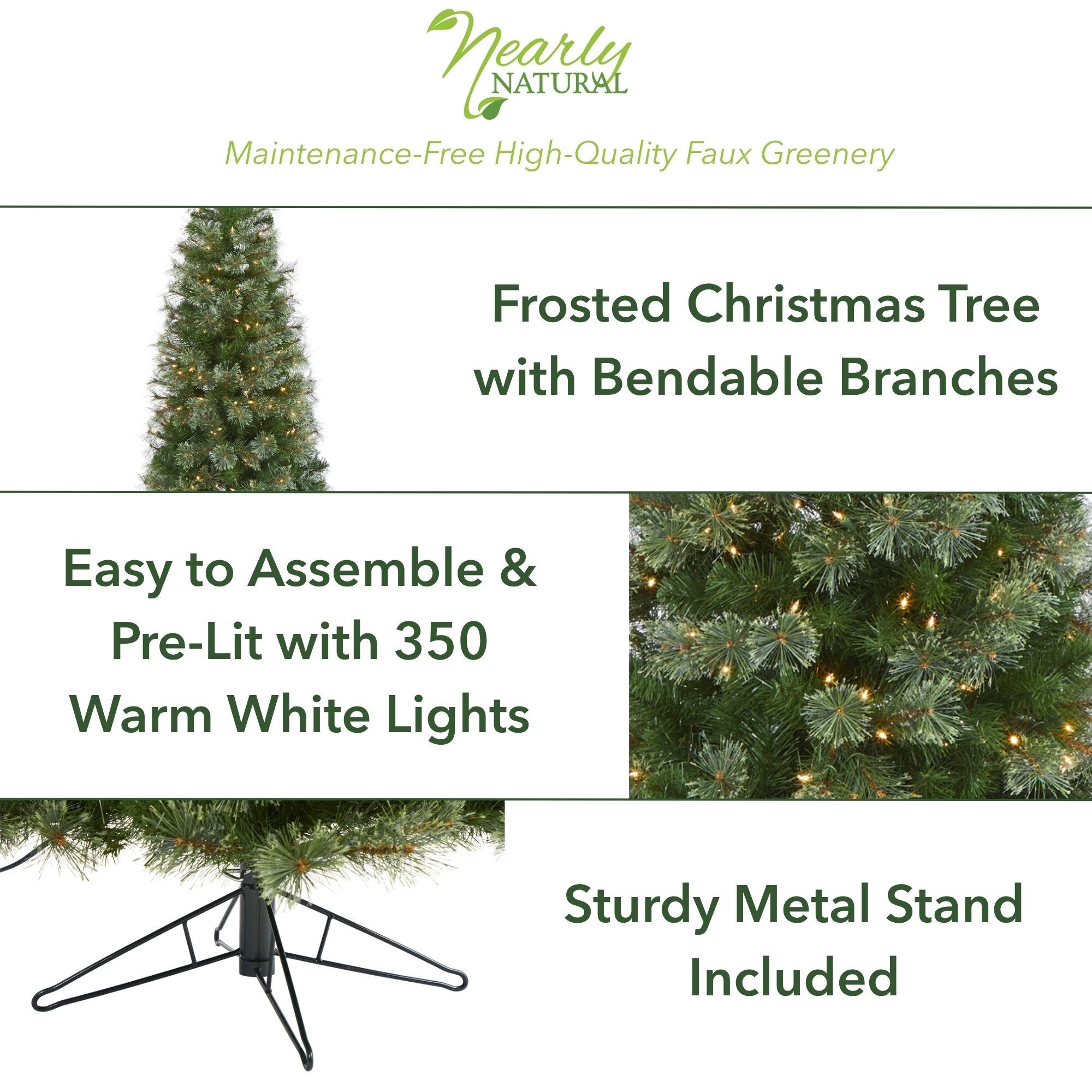 Nearly Natural T1445 Artificial-Christmas-Trees - View #3