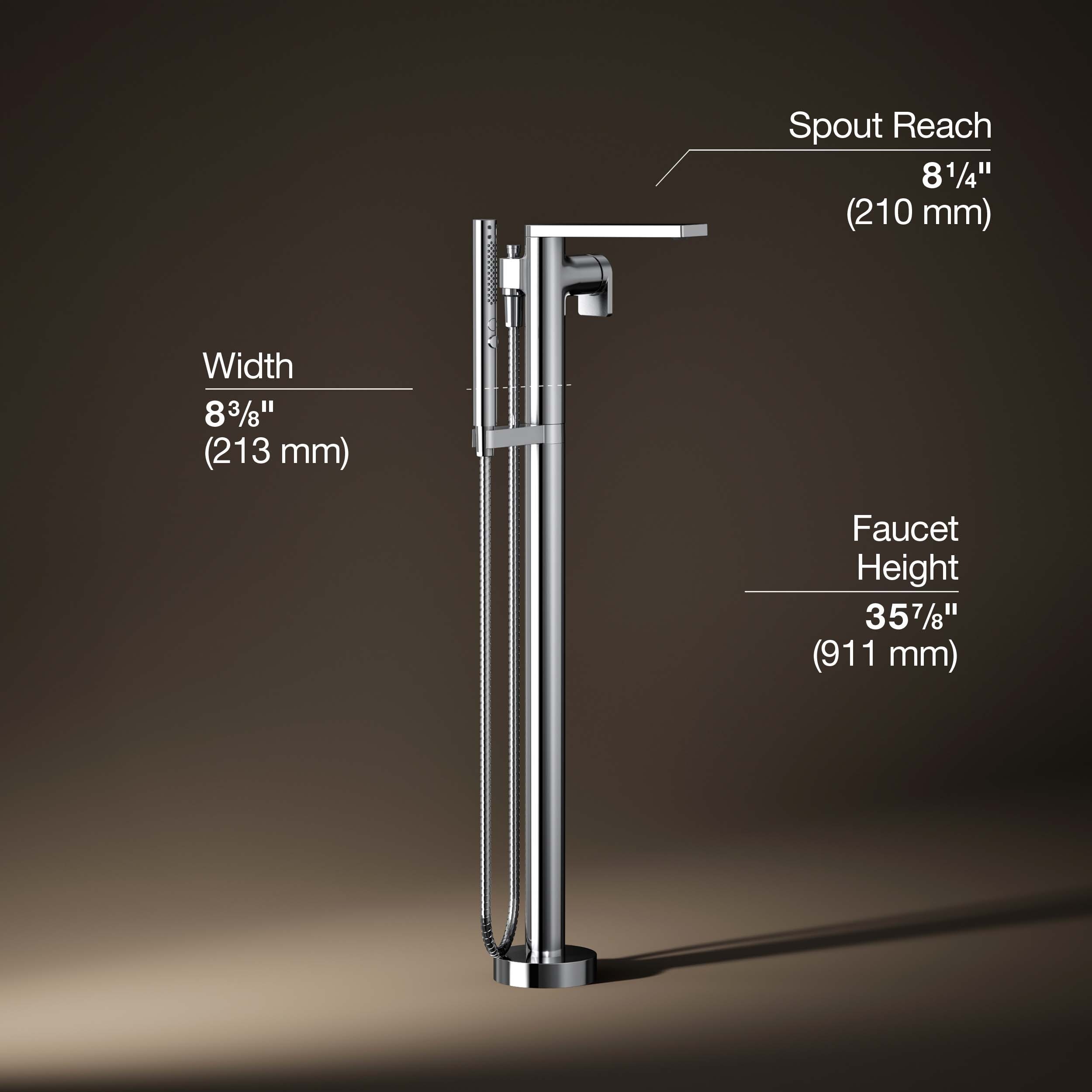 KOHLER T73087-4-CP Roman-Tub-Faucets - View #3