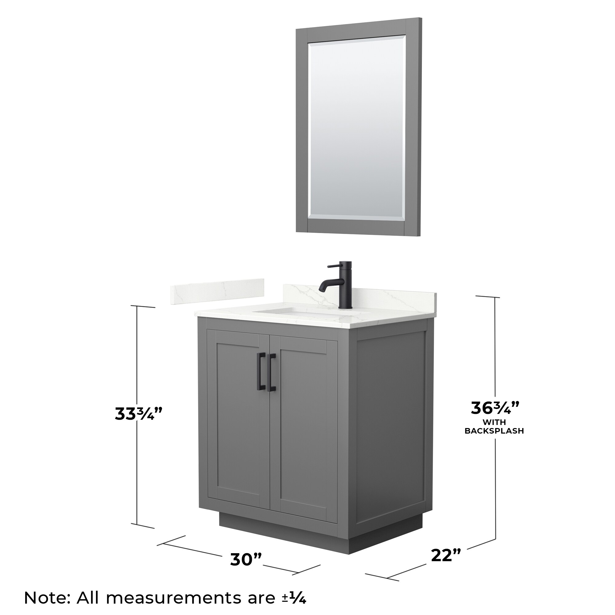 Wyndham Collection WCF292930SGBGTUNSM24 Bath-Vanity-Combo - View #6