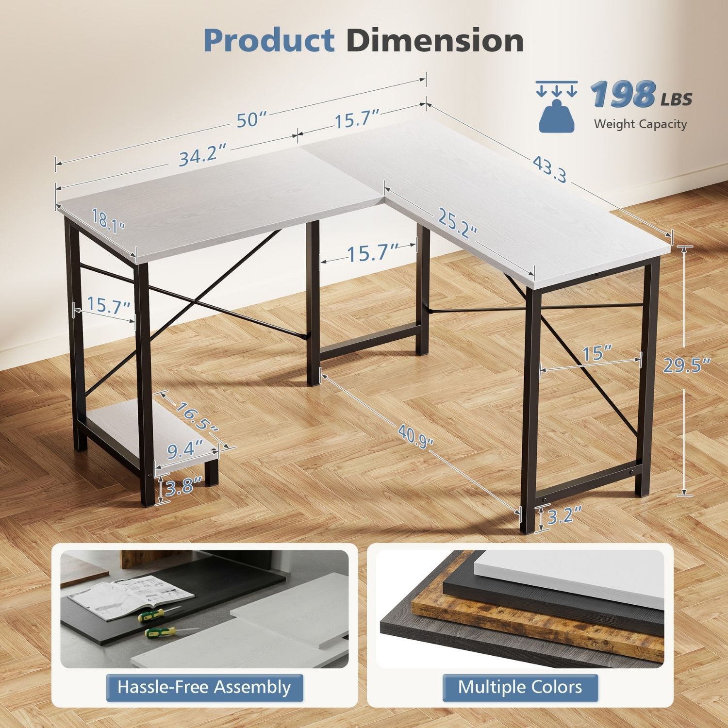 Bestier USLOW-HJ476051 desks - View #6