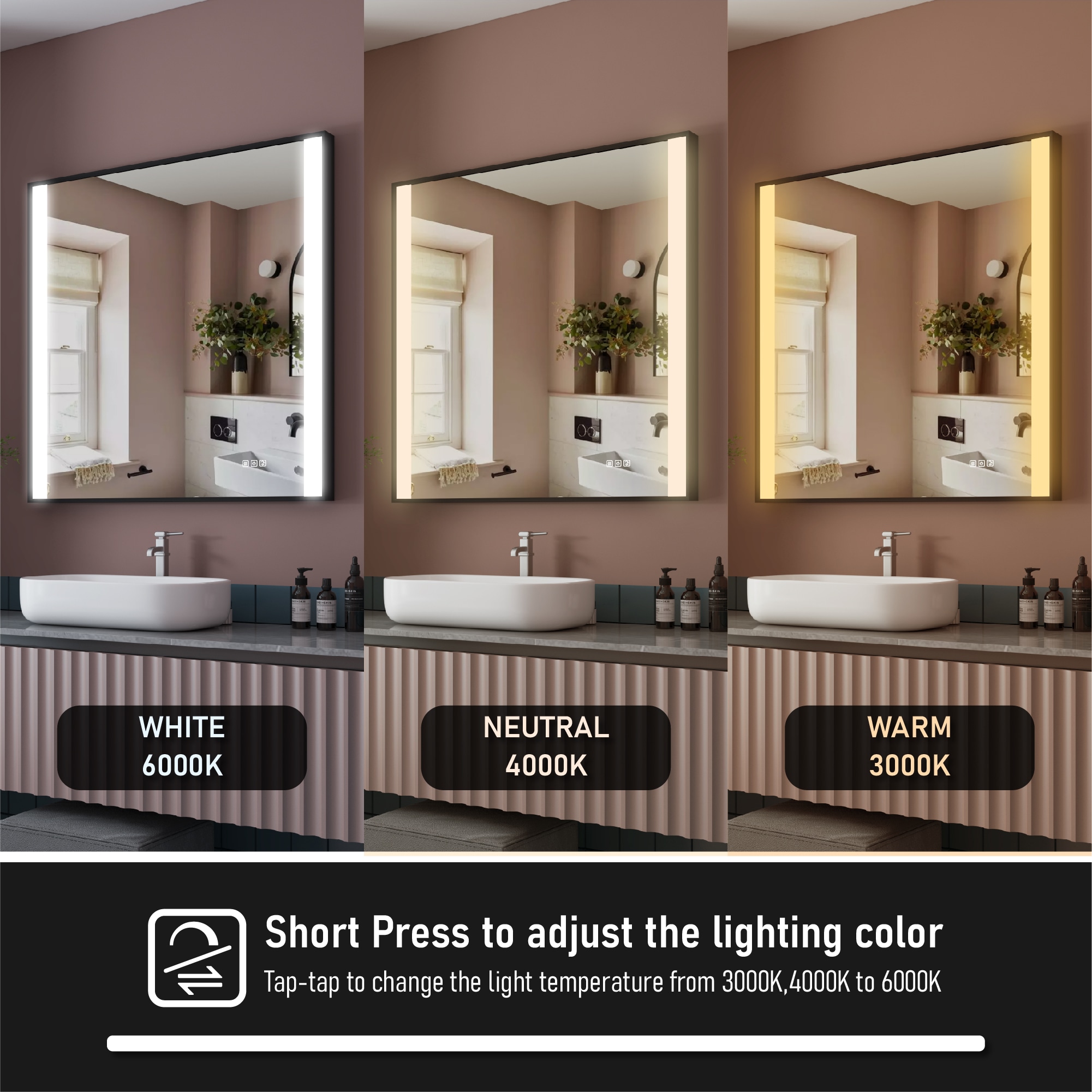 Forclover WBSGOYF05 Framed-Bath-Mirrors - View #8