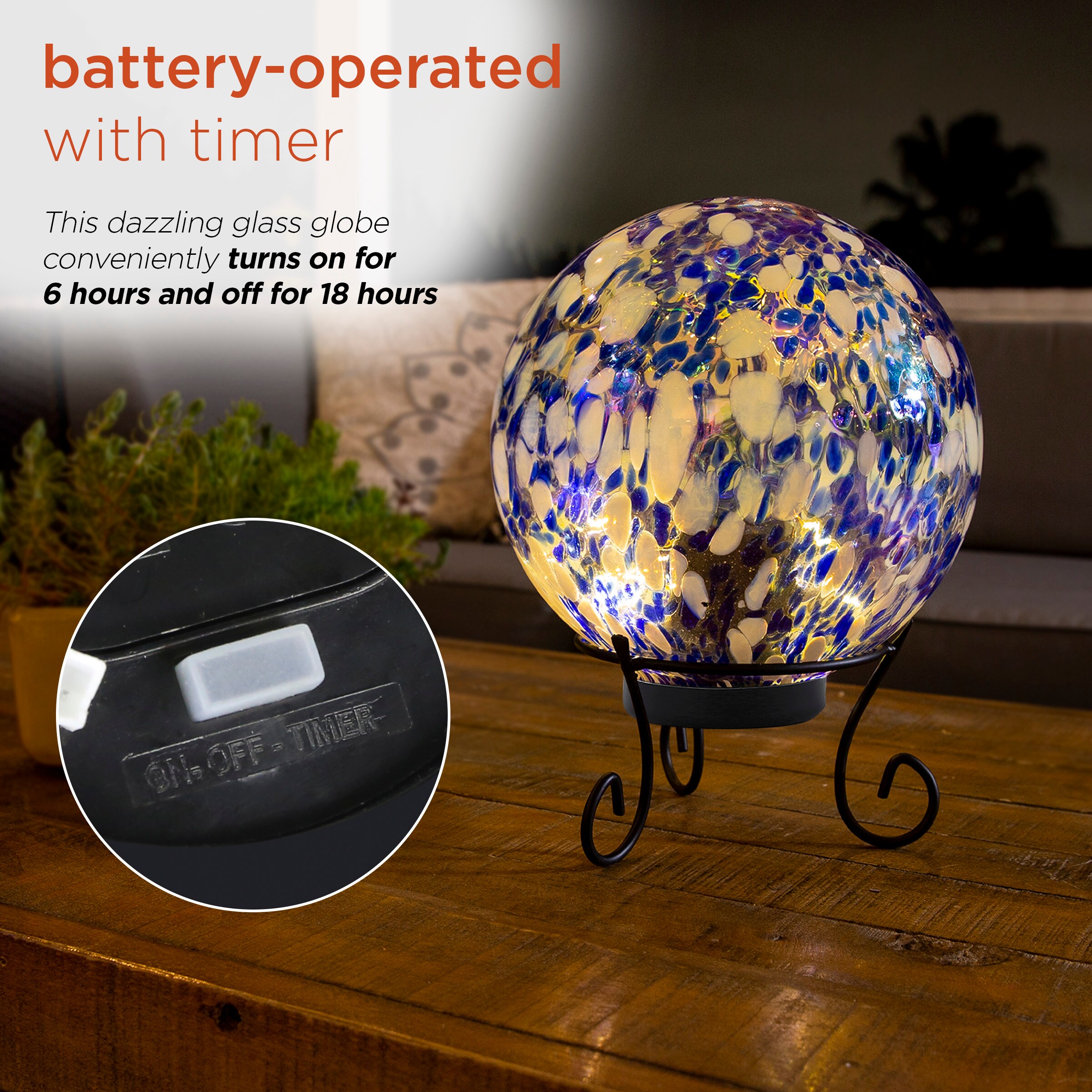 Alpine Corporation HGY308A-TM Gazing-Ball-Stand - View #7