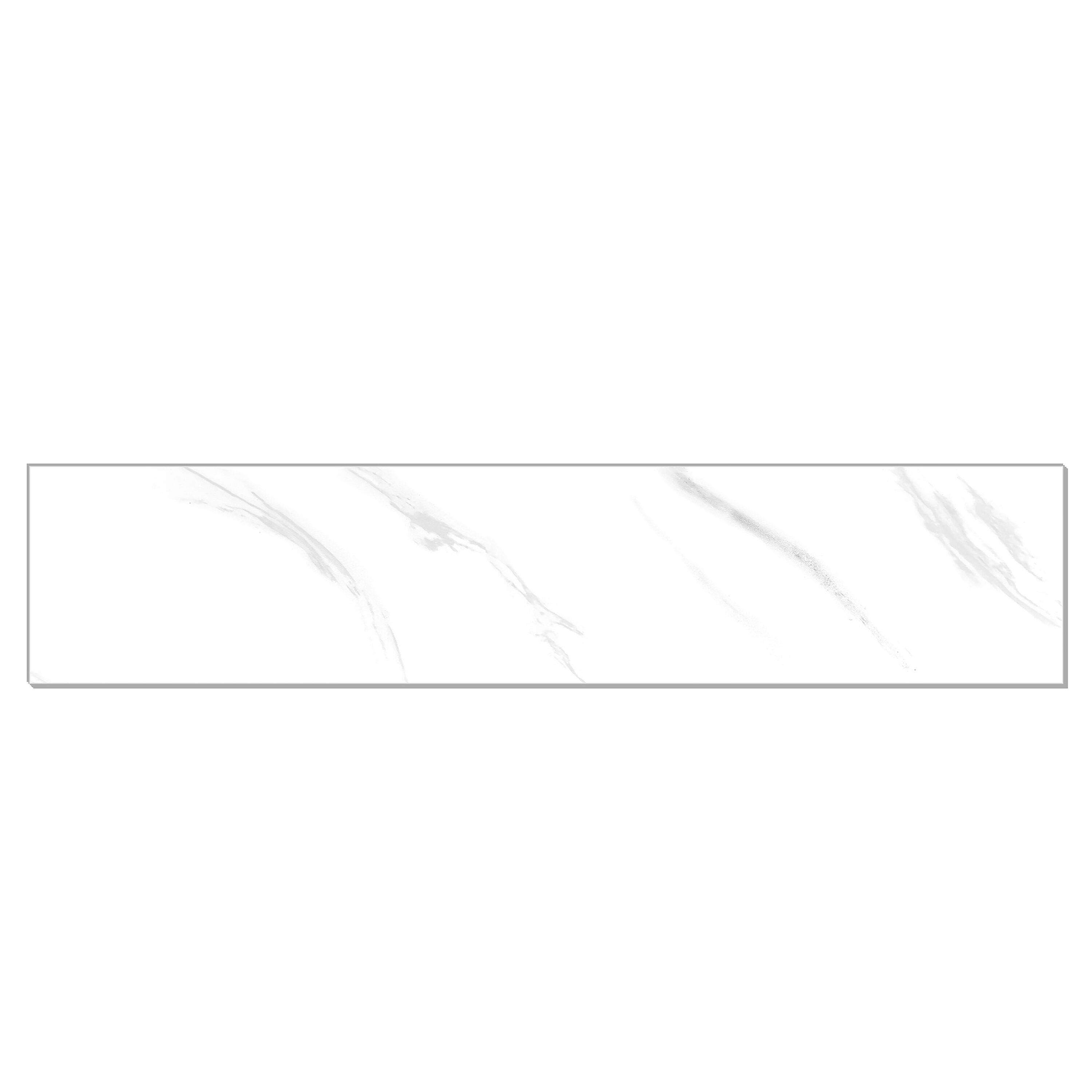 Avant Decor STC055 Lyon Carrara 5-in x 24-in Natural Composite Marble Look Wall Tile (6.67-sq. ft/ Carton)
