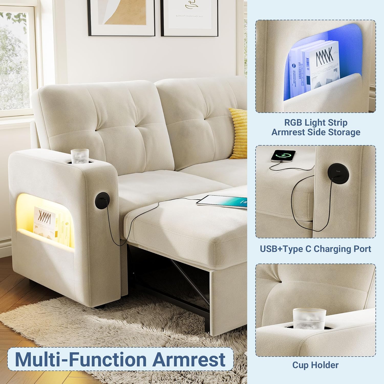 Qeetex LHF-SF-QTY9U8011 Sofas-Loveseats - View #7