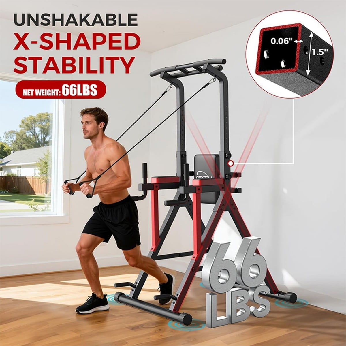pooboo C86002 Pull-up-Push-up-Bars - View #5
