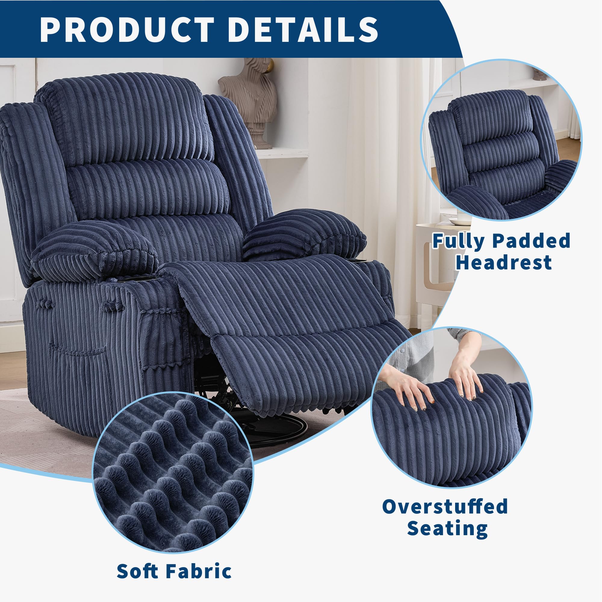 GarveeLife CLJ-CRBRKI7SFWK3AK recliners - View #3