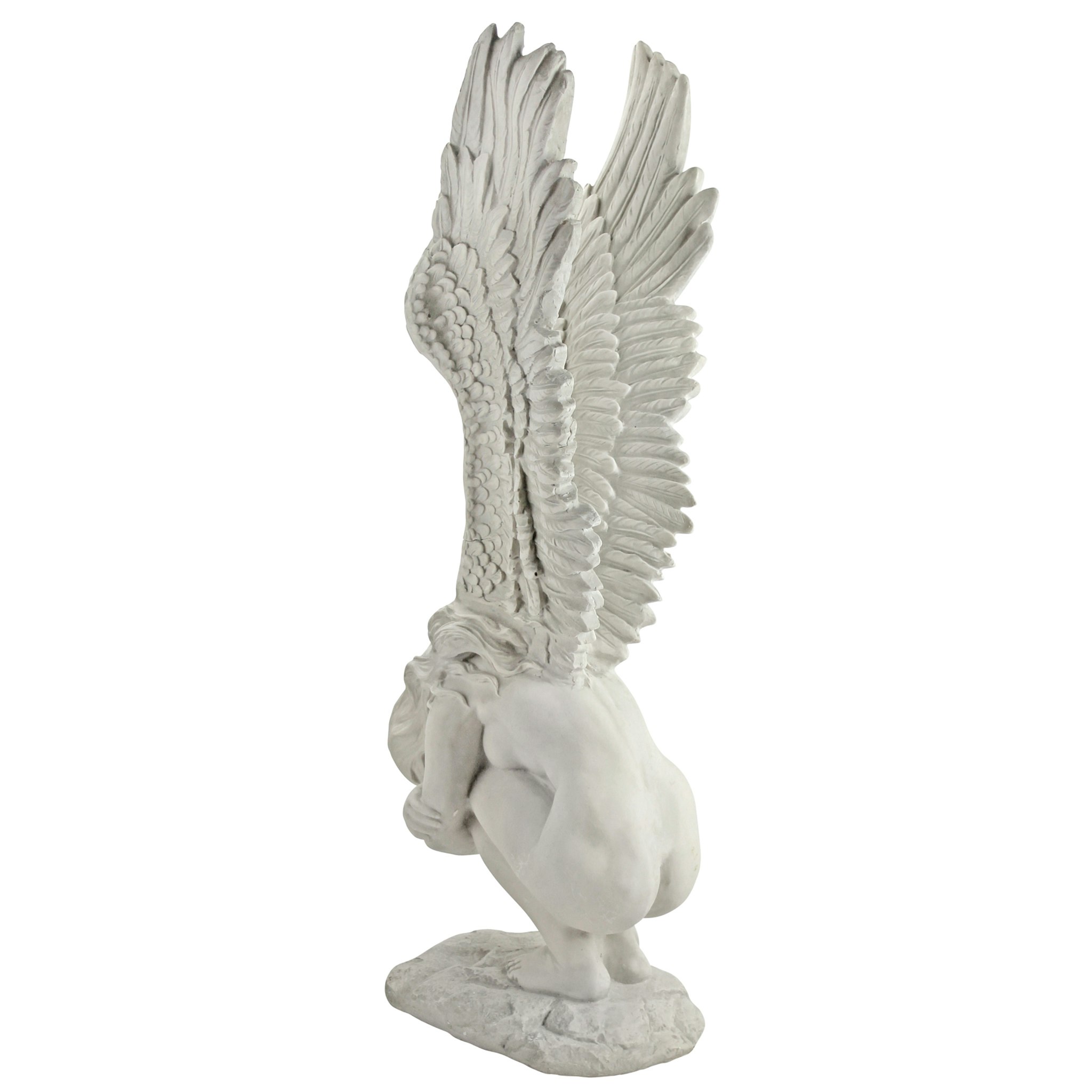 Design Toscano 30.5-in H x 8-in W Off-white Angels and Cherubs Garden ...