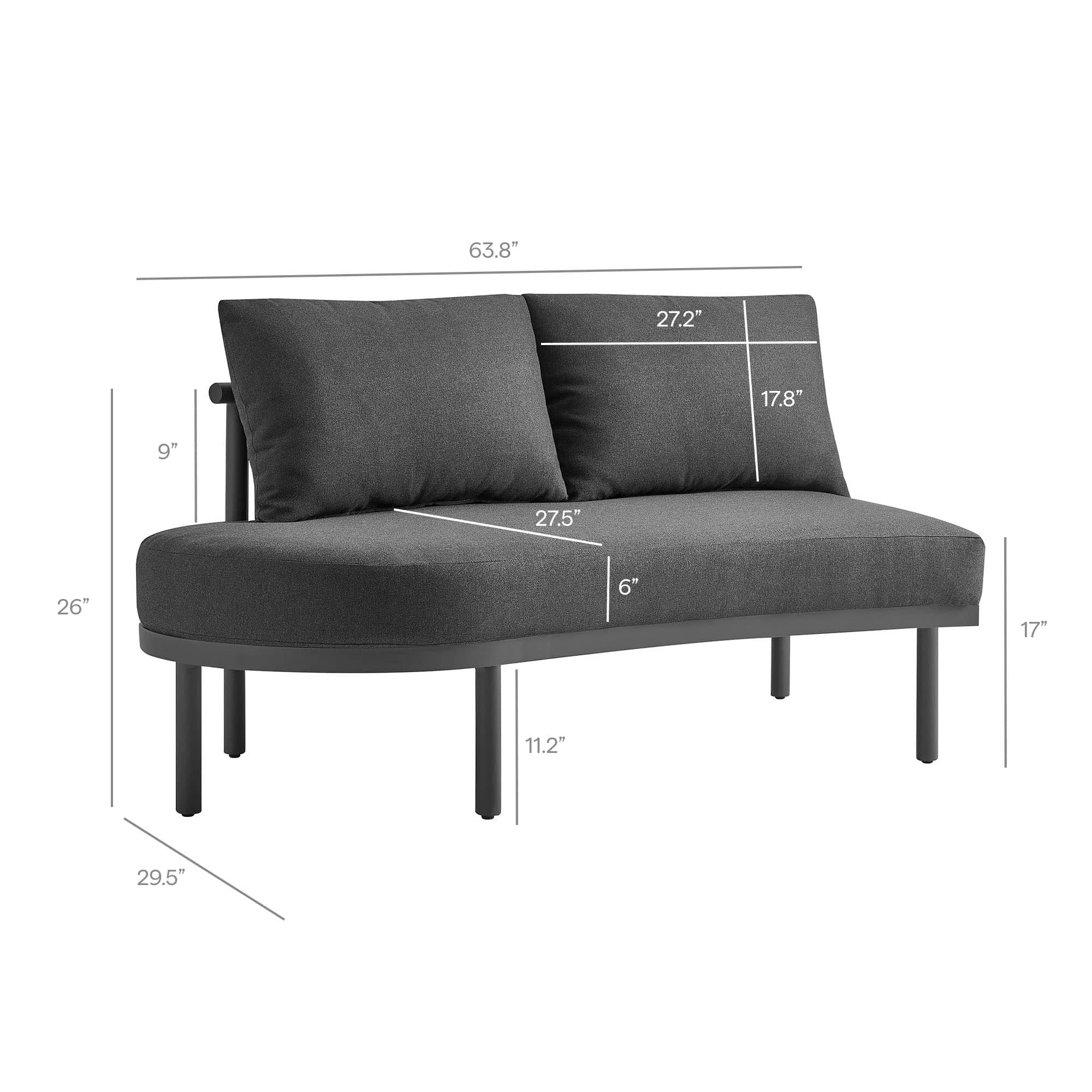 Modway EEI-7607-CHA-ANT Patio-Sofas-Daybeds - View #3