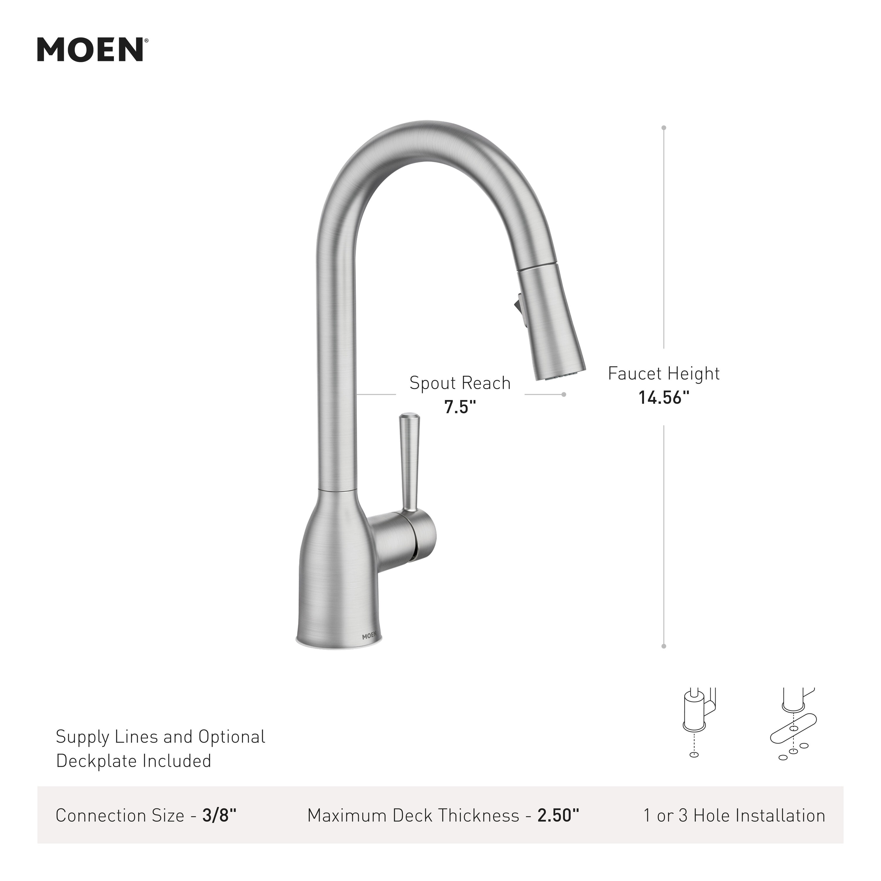 Moen 87233EWBL Kitchen-Faucets - View #5