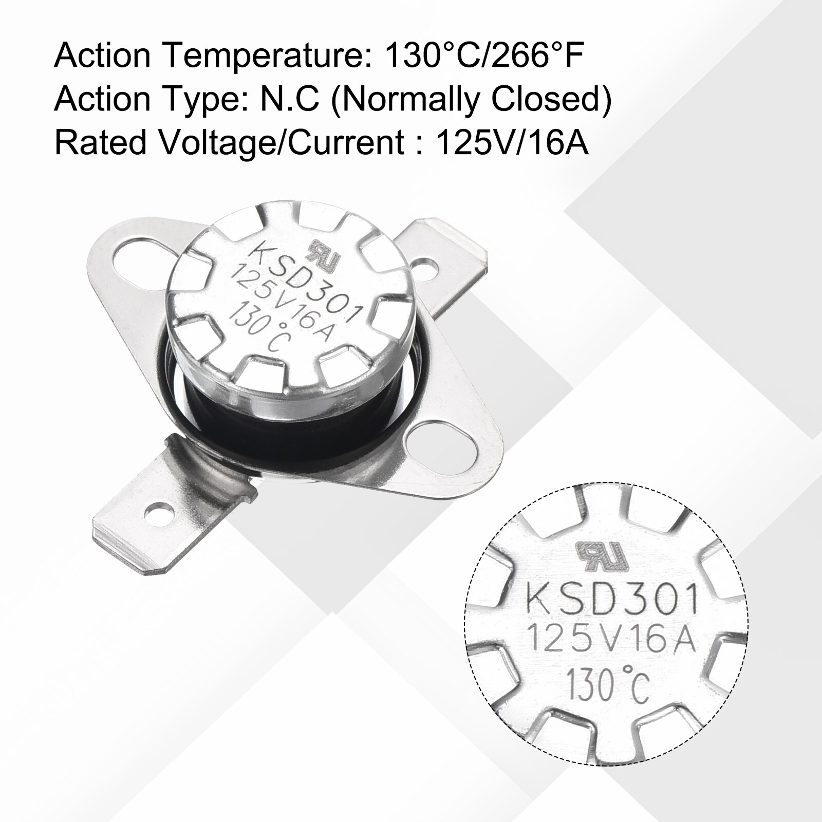 Unique Bargains S26012000UX6658 Thermostat-Covers - View #4