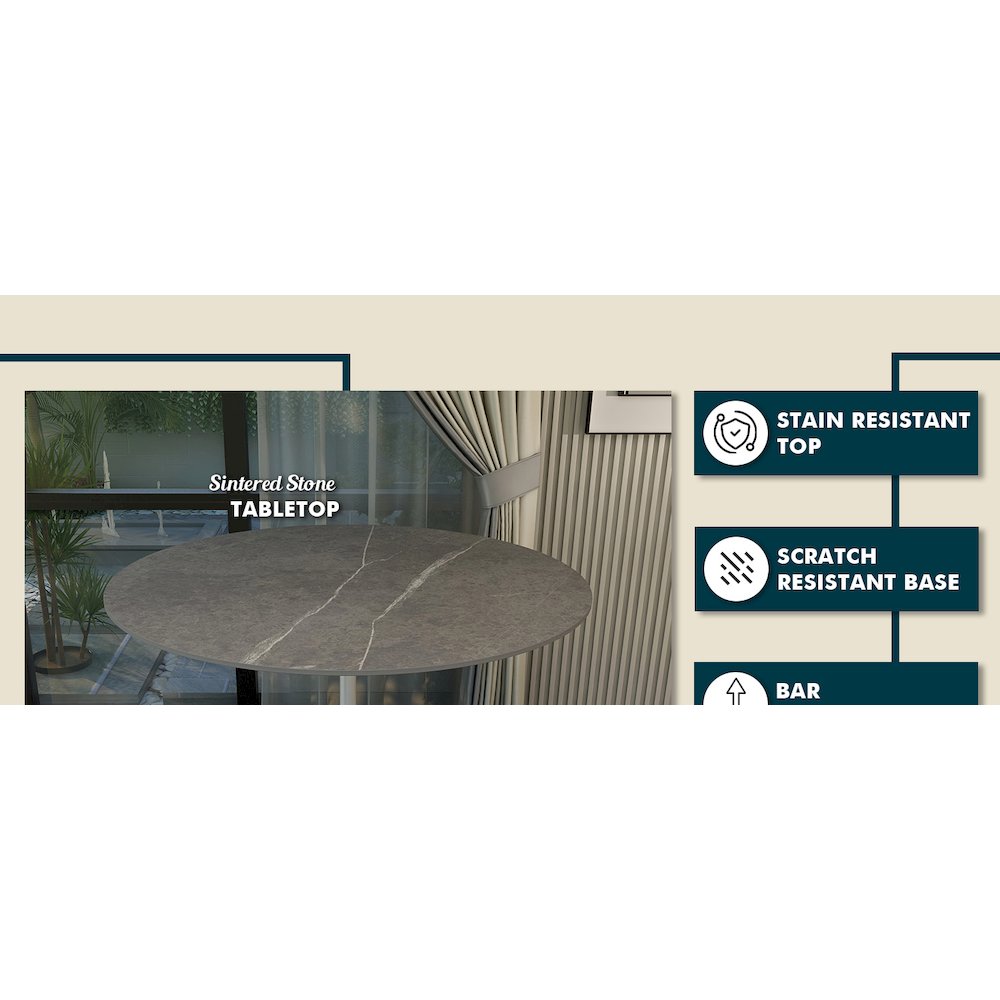 Leisuremod VT43W-48GRS Patio-Tables - View #8