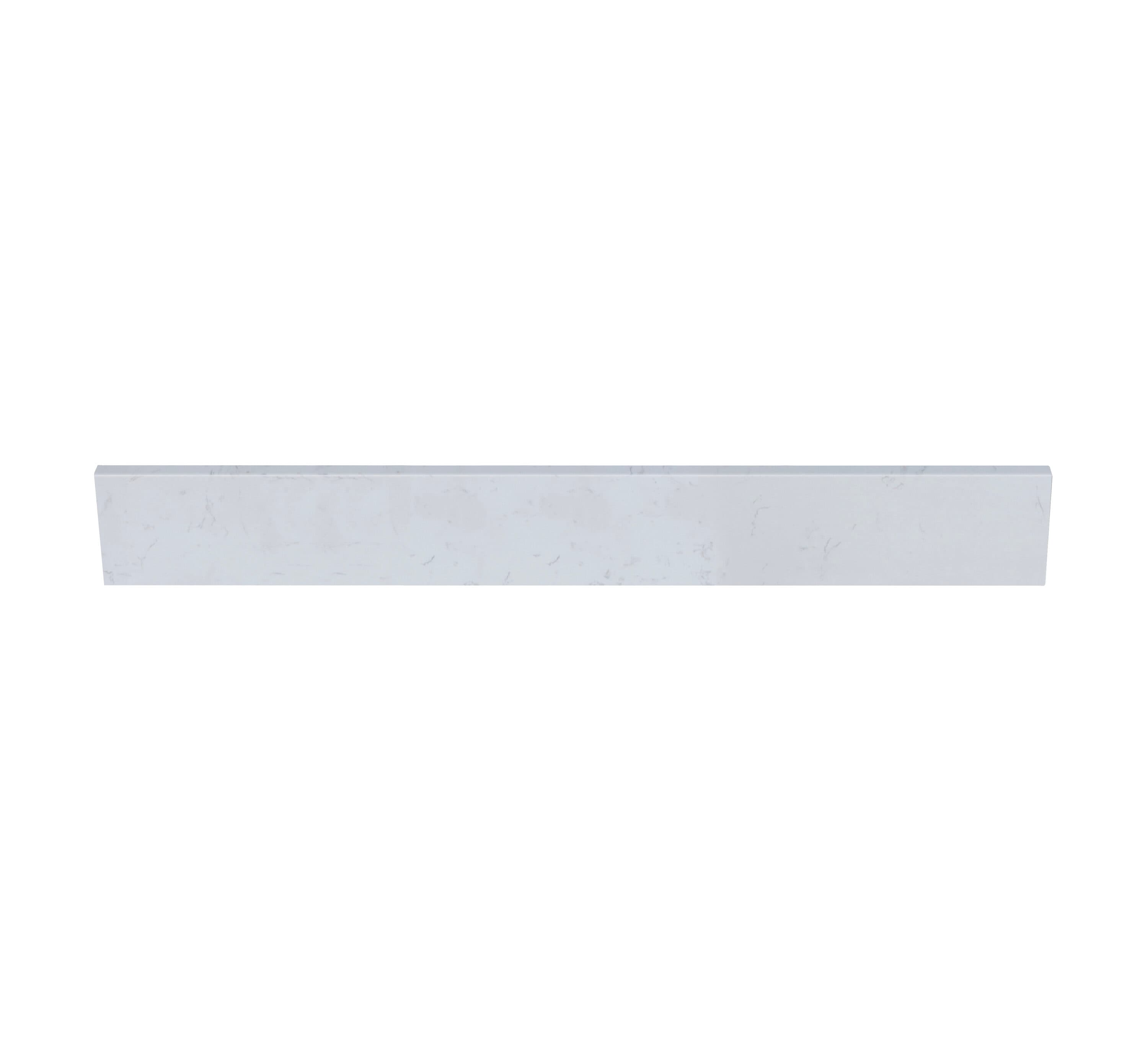 TJAmerican TJ37-40BS100 4-in H x 37-in L White Carrara Engineered marble Bathroom Backsplash