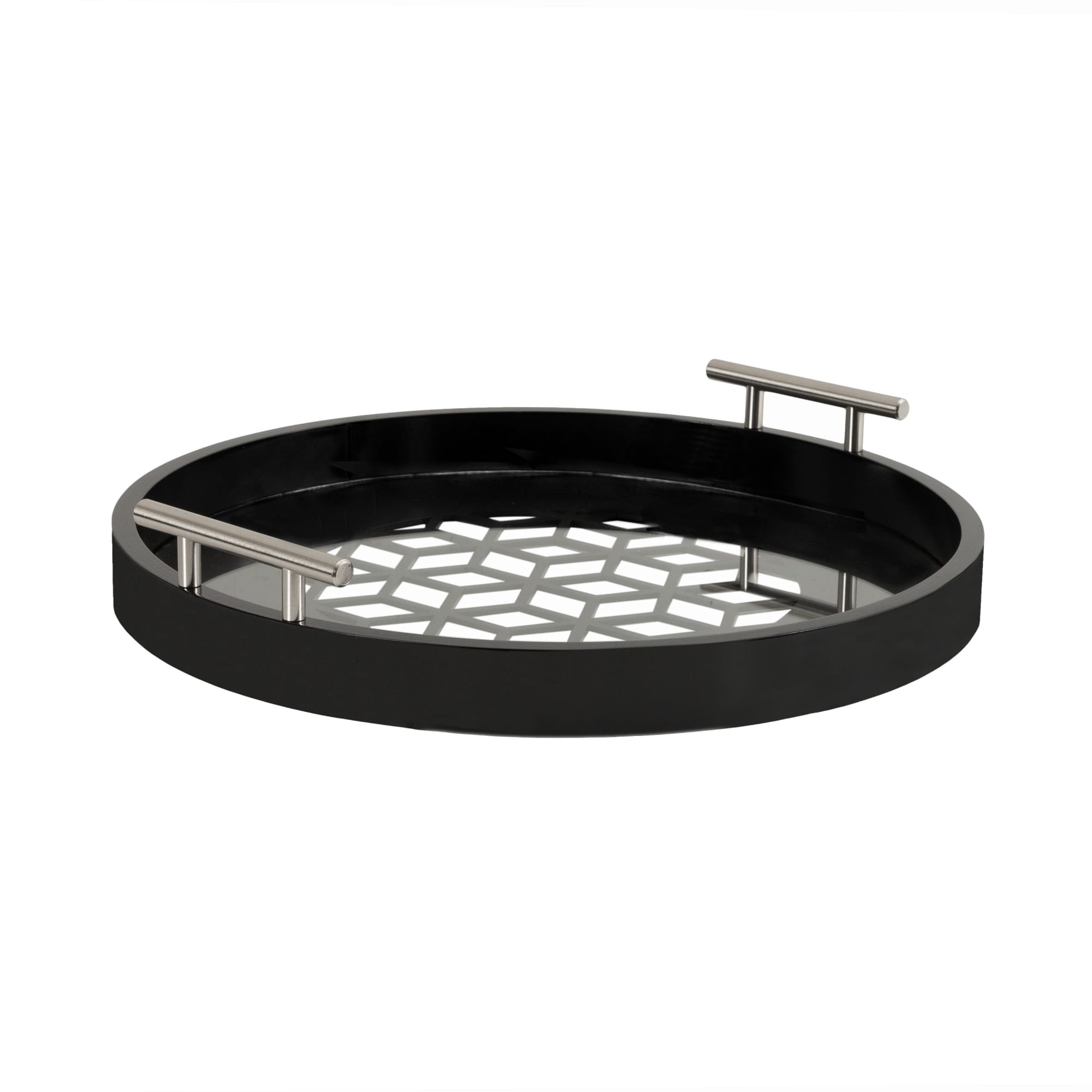Kate and Laurel - Caspen Round Decorative Tray