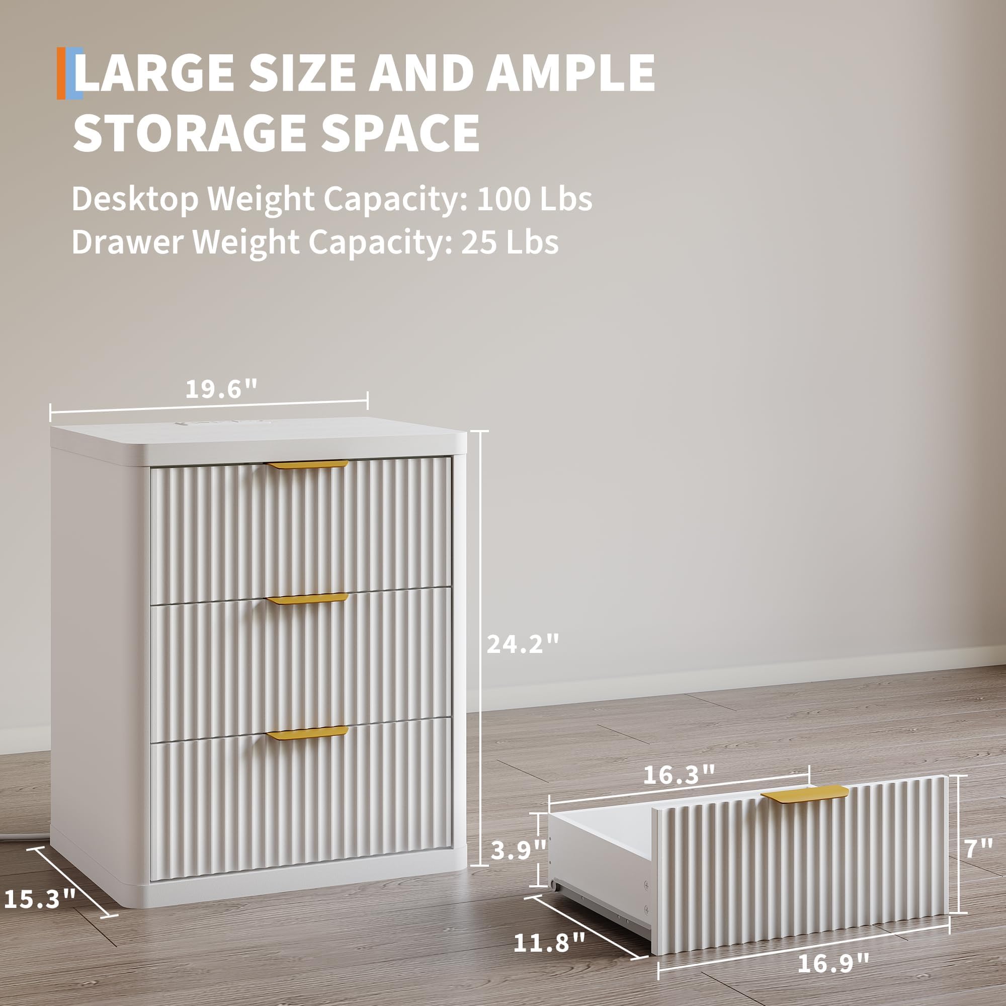GarveeLife LSLX-PHK-35DL nightstands - View #3