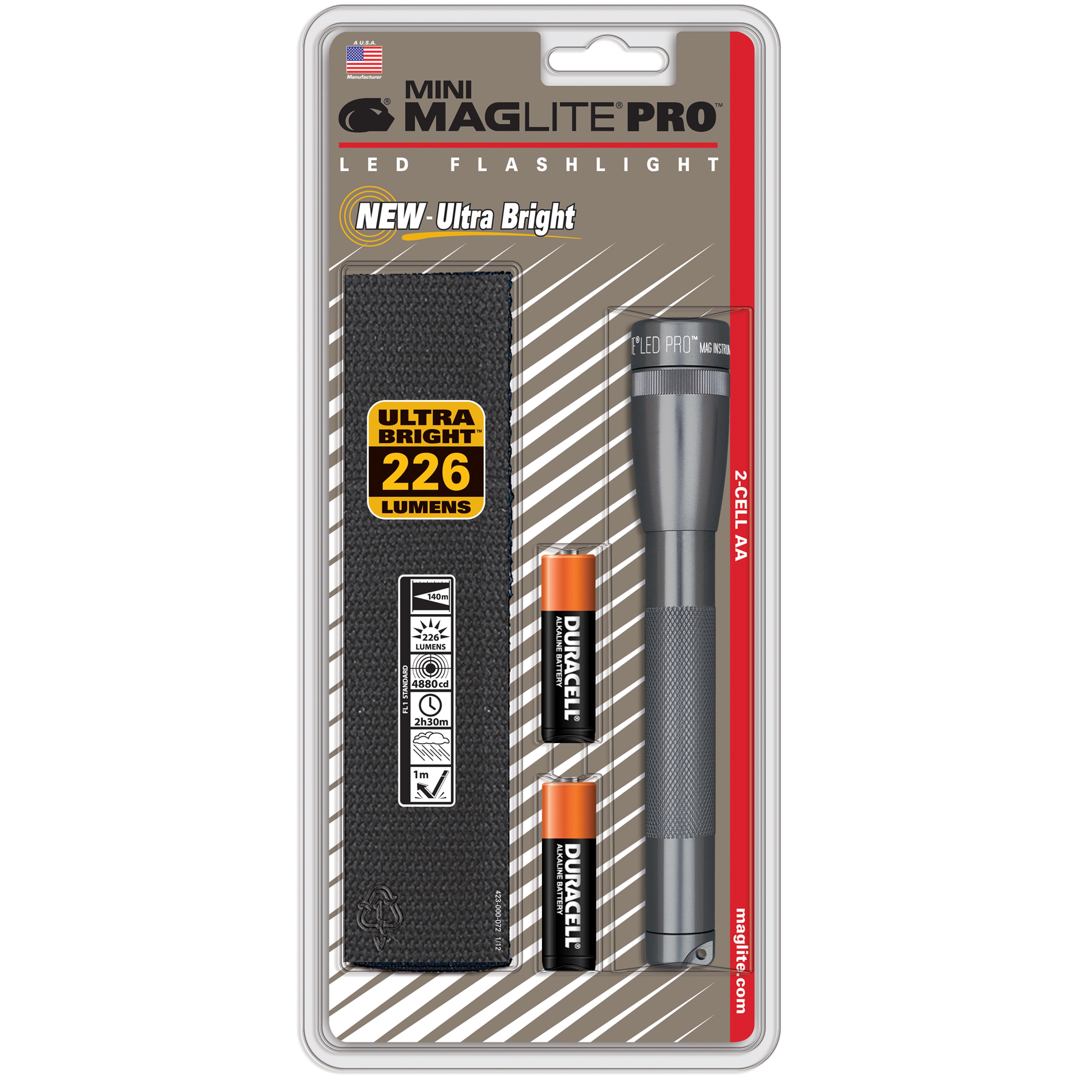 Winst Op maat gallon Maglite 226-Lumen 2 Modes LED Flashlight (AA Battery Included) in the  Flashlights department at Lowes.com