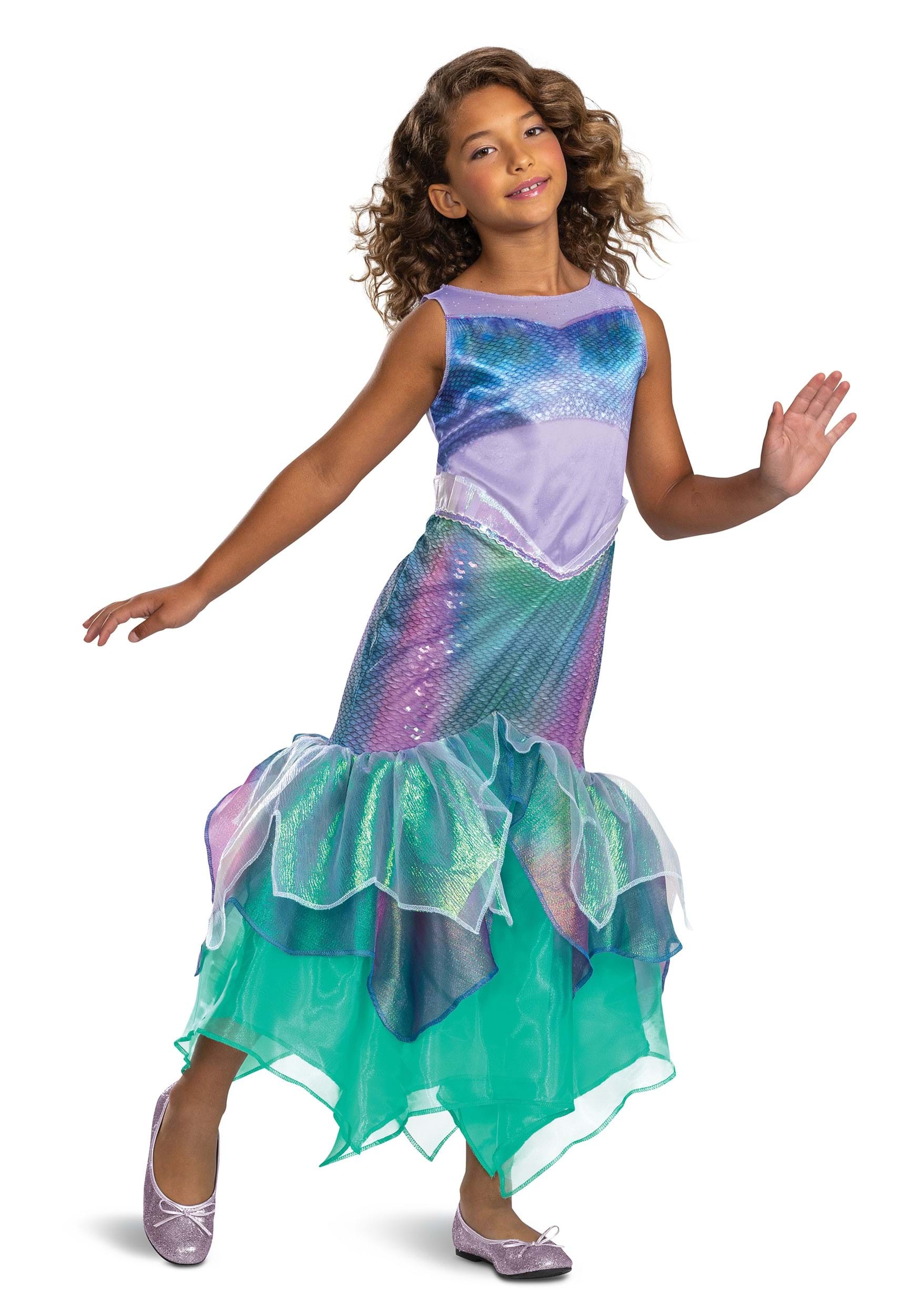 Disguise -  Kid's Little Mermaid Live Action Deluxe Ariel Costume Size 10/12