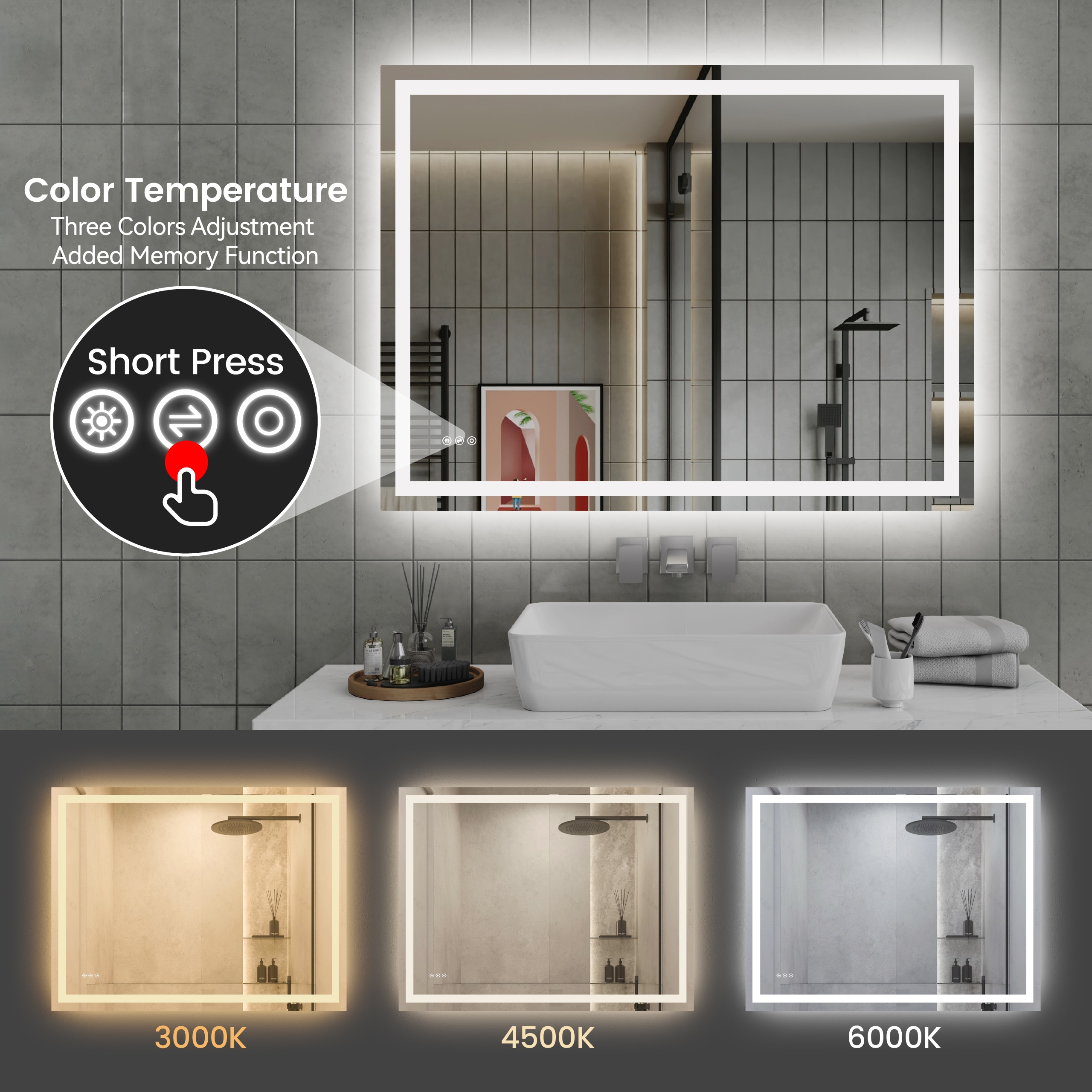 AAZJ DR-P320625 Framed-Bath-Mirrors - View #6