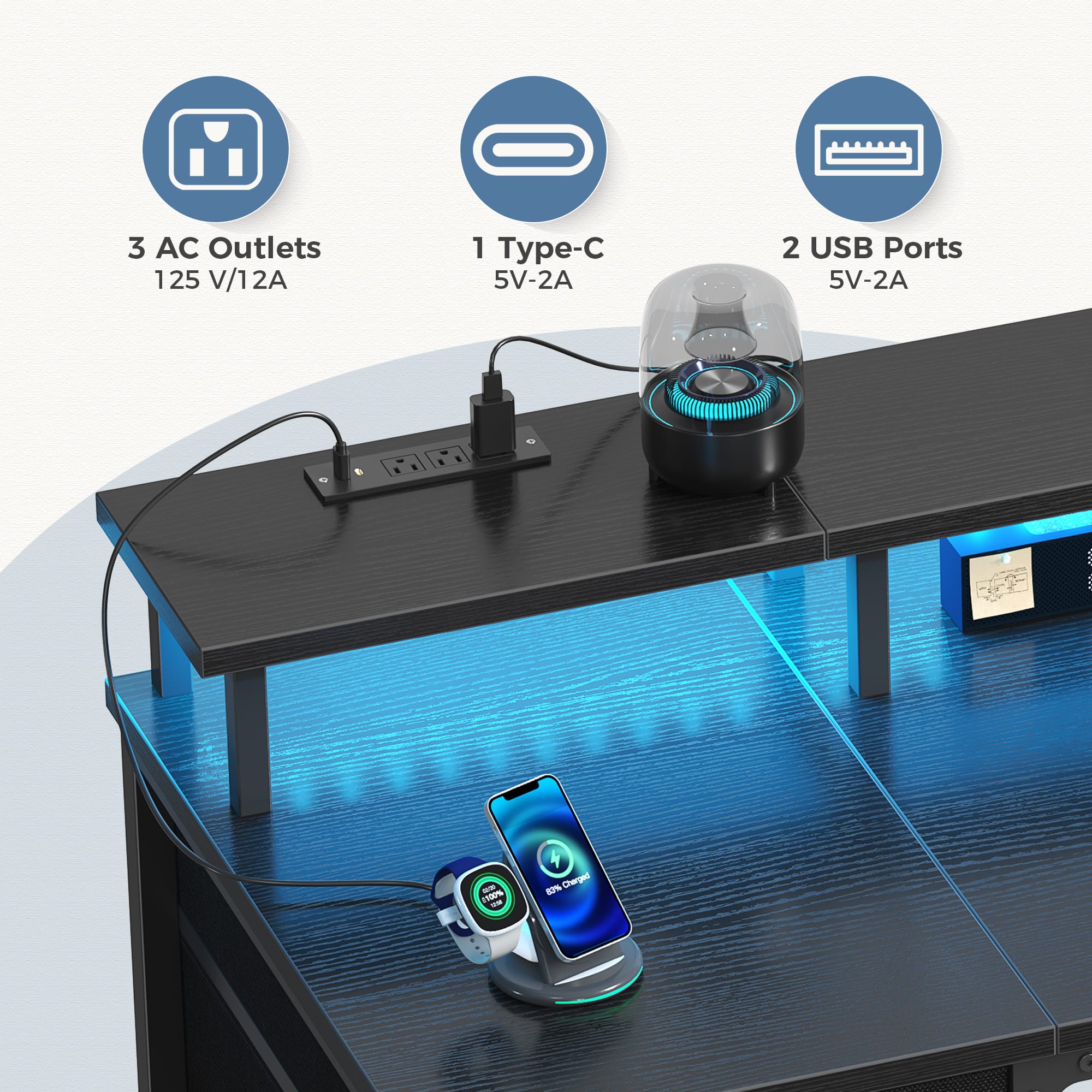 Sweetcrispy L-FH-GDZ4CJD-47BK desks - View #3