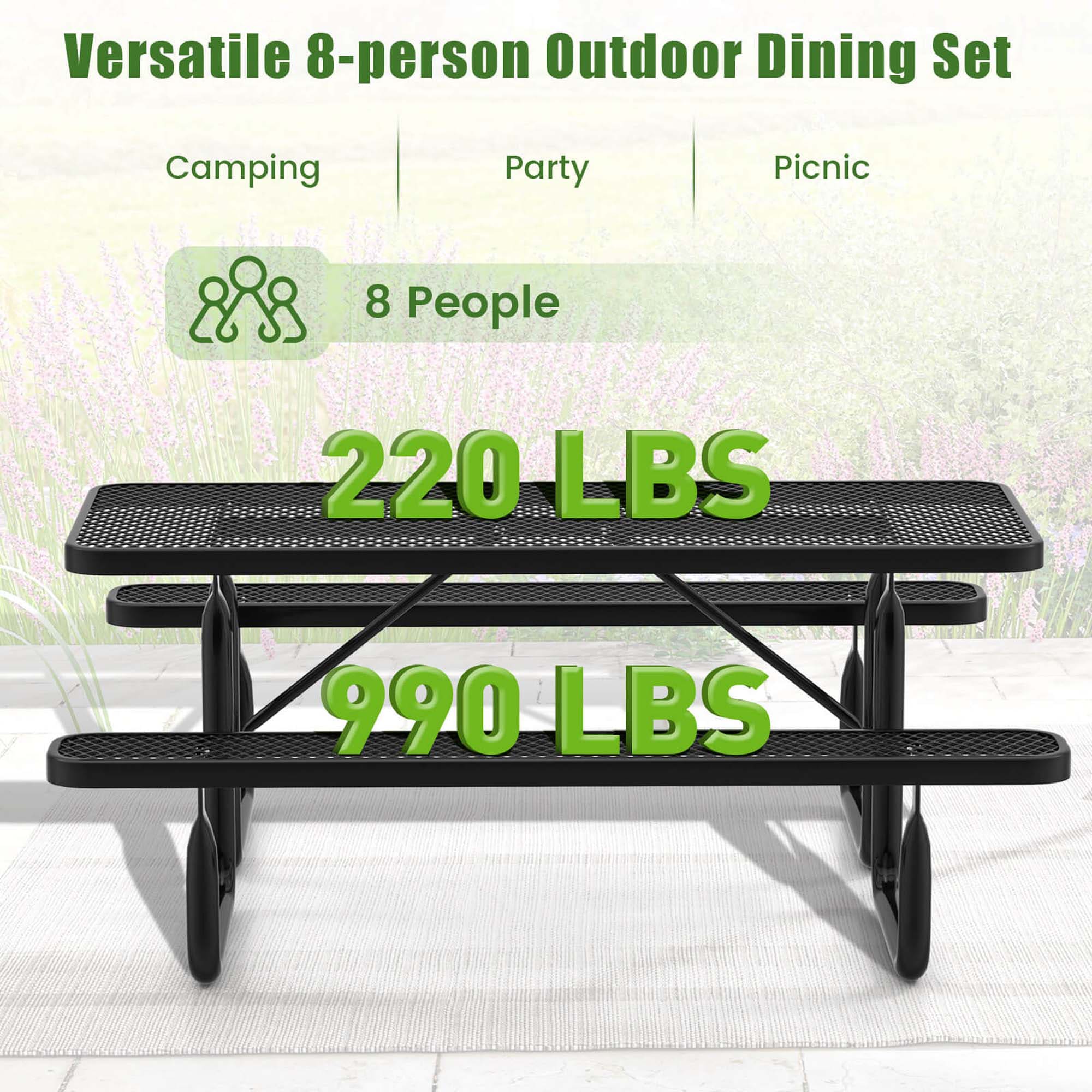 Costway HCST01587 Patio-Tables - View #4