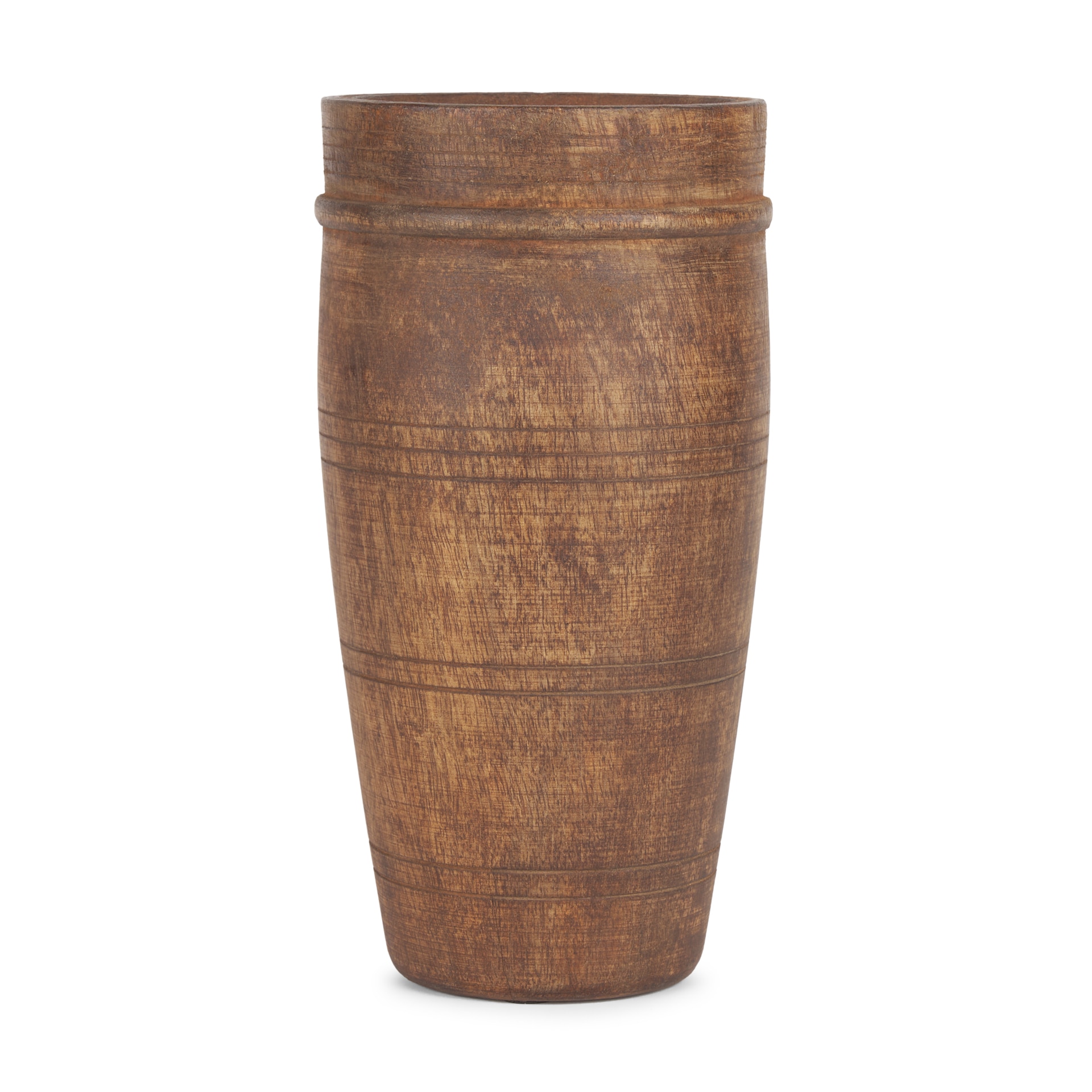 Mercana 70507 Brown Wood Farmhouse Vase