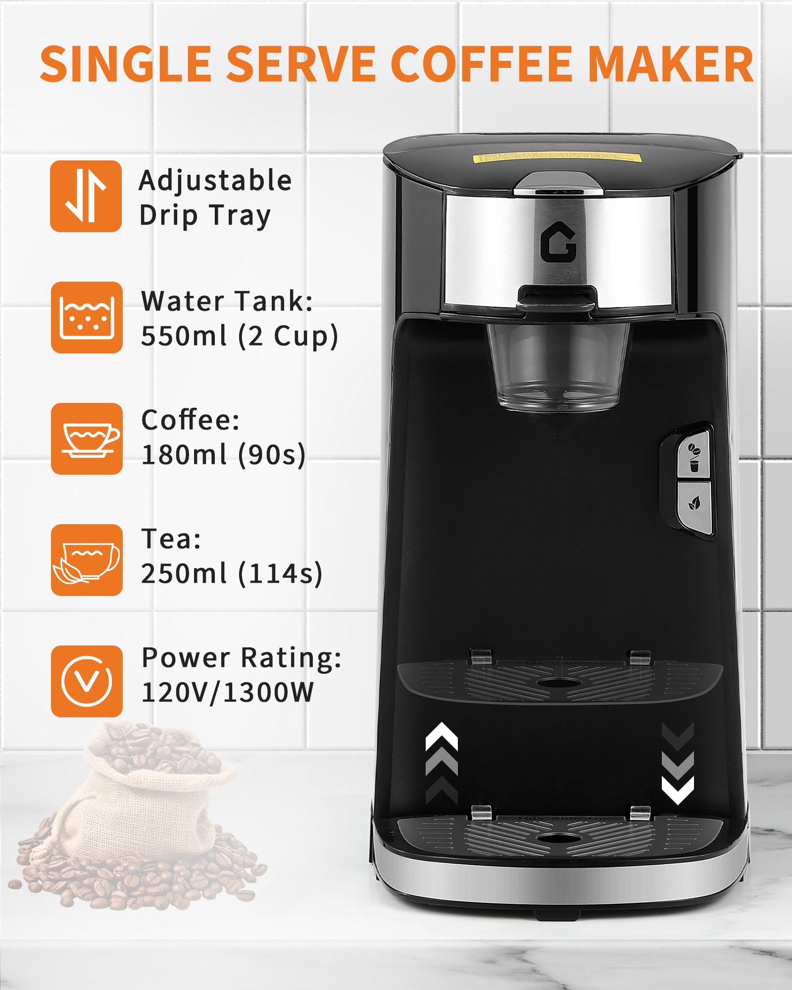 Garvee 5O5O3M3M2O1O0M9M8O7O Espresso-Machines - View #4