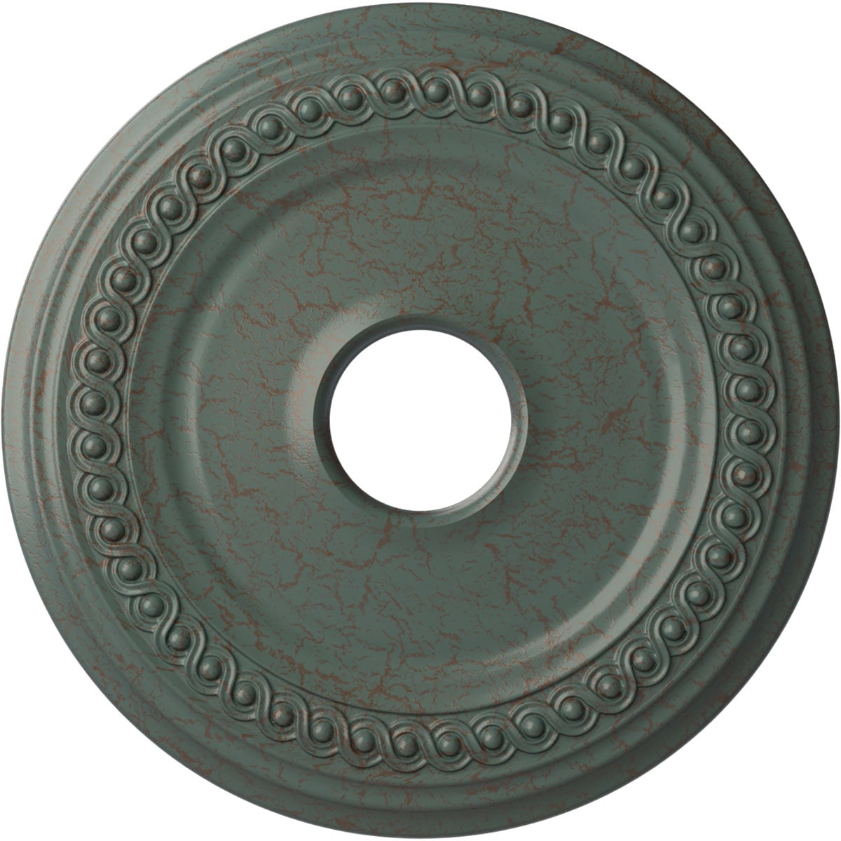 Ekena Millwork CM19CLCBC Classic 18.625-in W x 18.625-in L Painted Cloud Burst Crackle Polyurethane Whole Ceiling Medallion