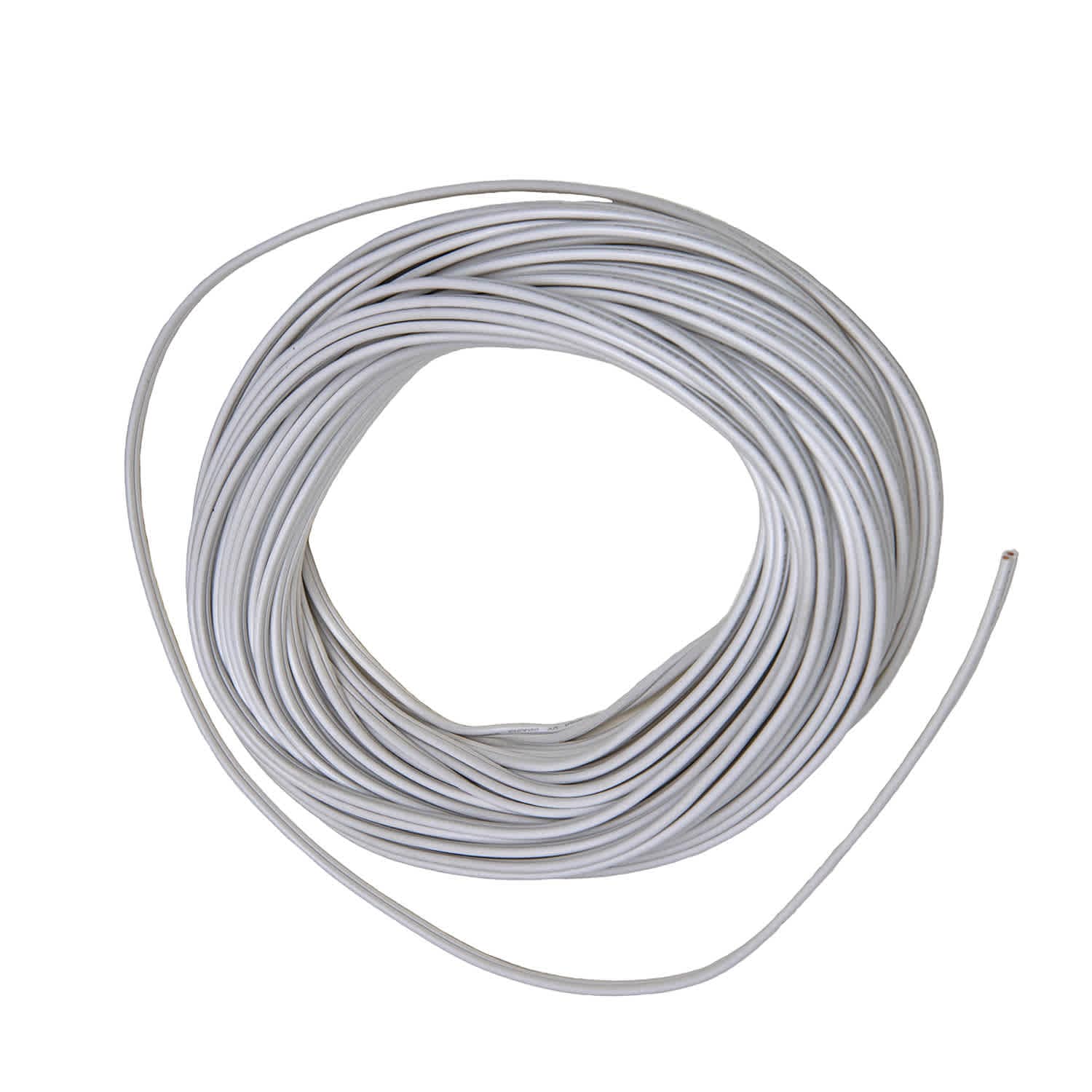 Novelty Lights 100 Ft White Spt-1 Wire Gauge 2-Conductor Zip Cord Spt-1 Ul Listed Max 8a 960w #100-WHITE-SPT-1