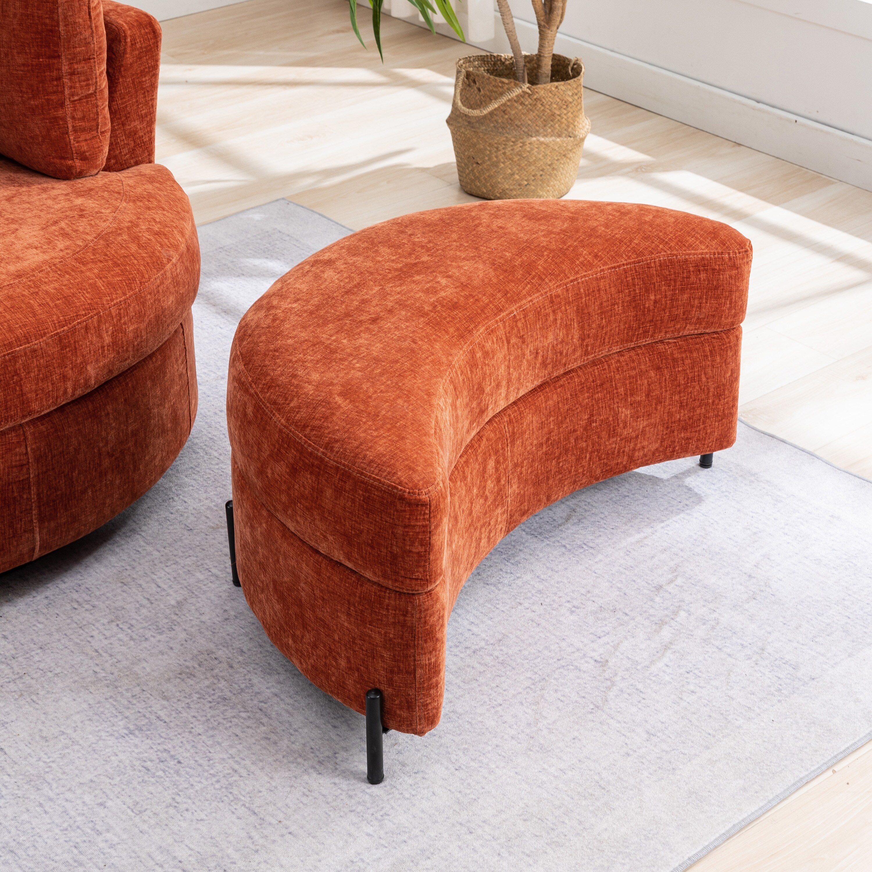 Hrinhom HC-W4001-TERRACOTTA Indoor-Ottomans - View #3