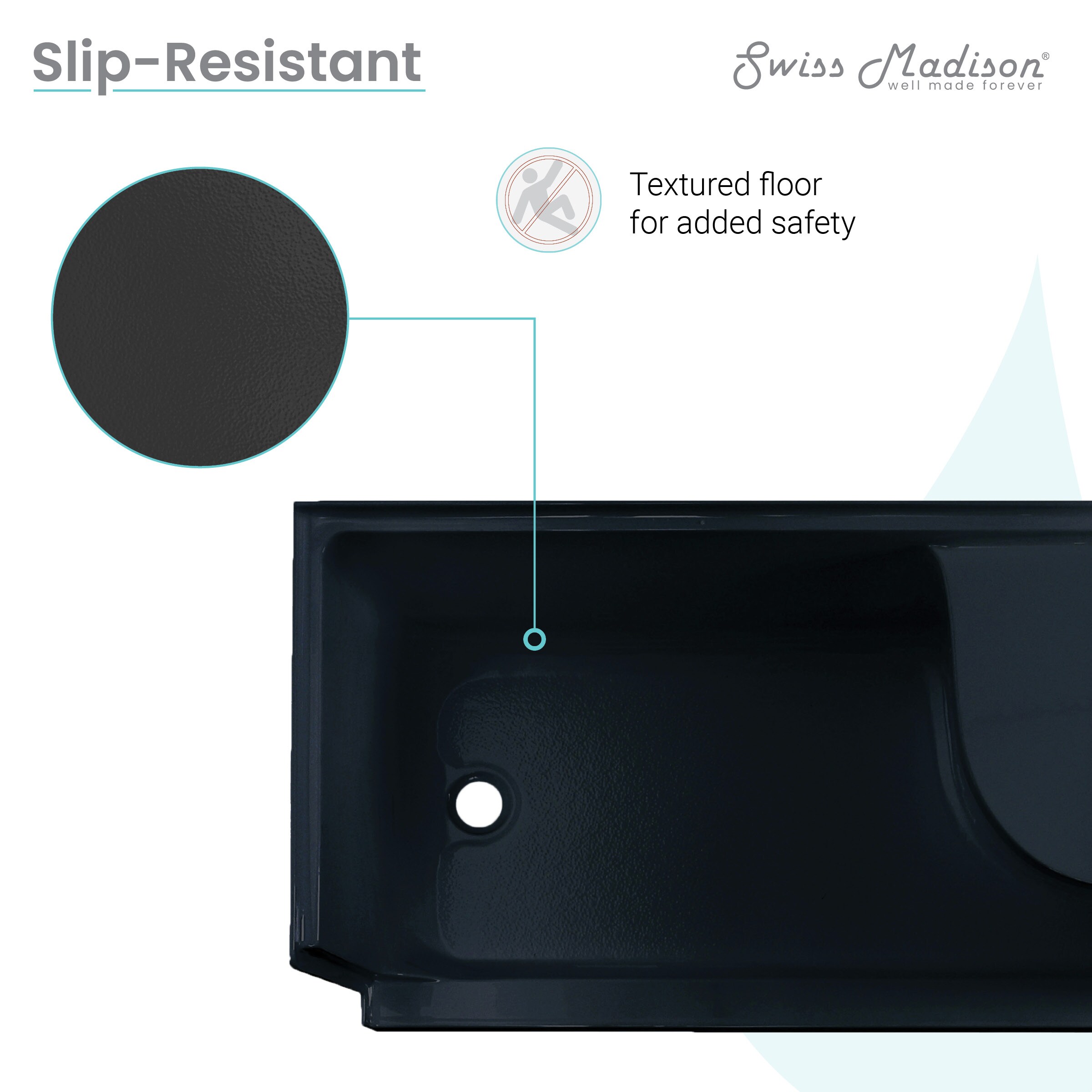 Swiss Madison SM-25-SBLEH03BK Shower-Floors - View #5