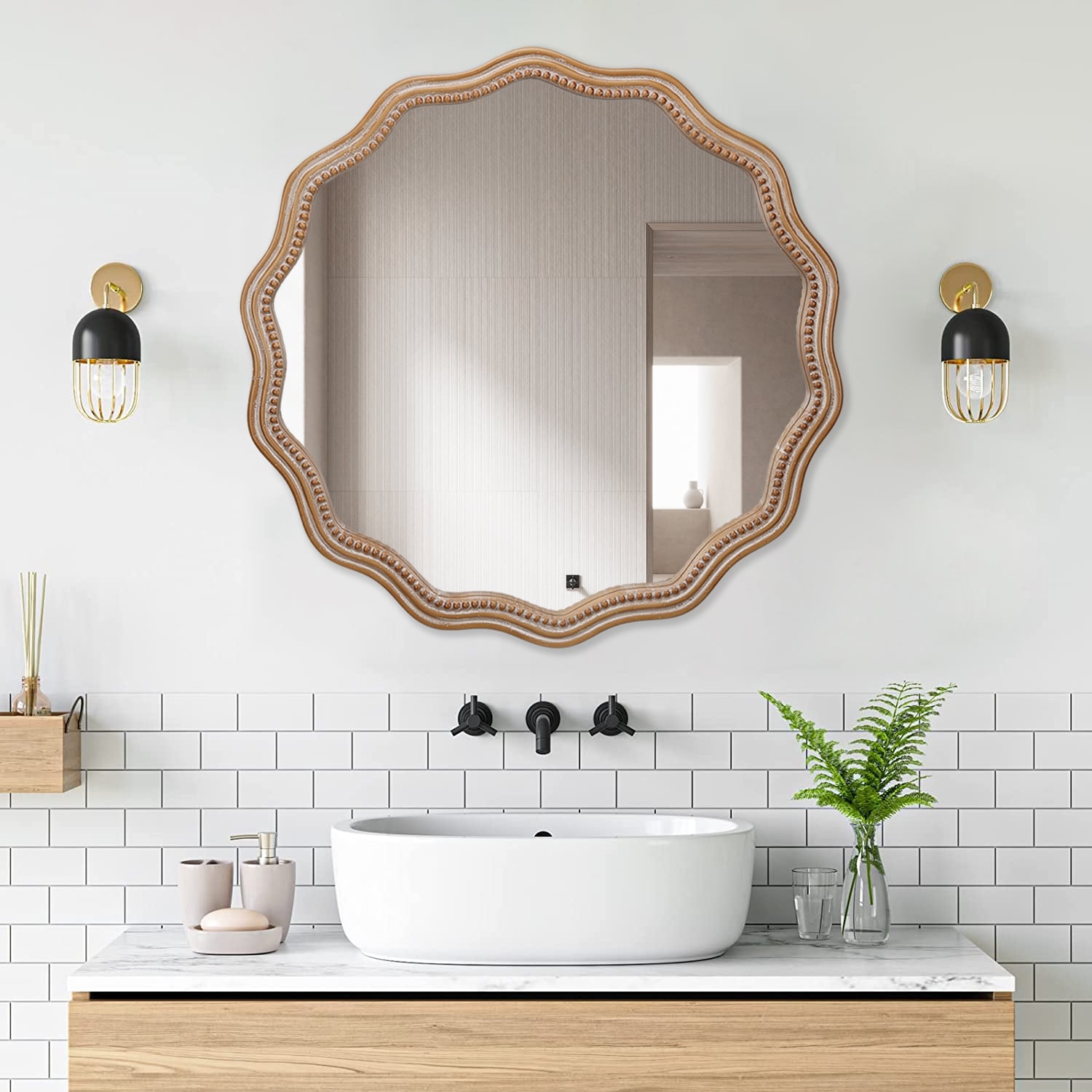 Huluwat P1-5P290646 Framed-Bath-Mirrors - View #3