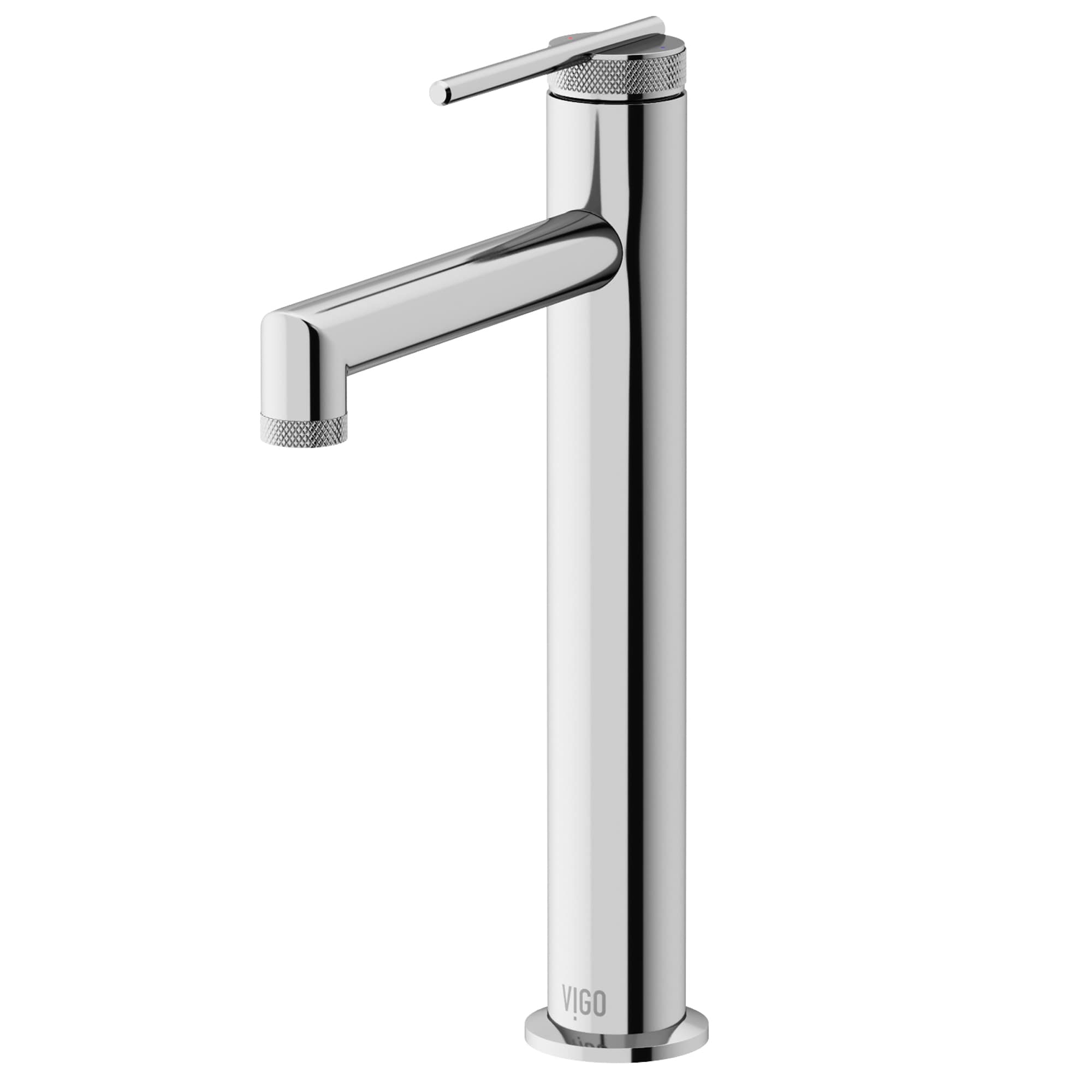 VIGO VG03032CH Sterling Chrome Vessel 1-handle WaterSense High-arc Commercial/Residential Handle Bathroom Sink Faucet