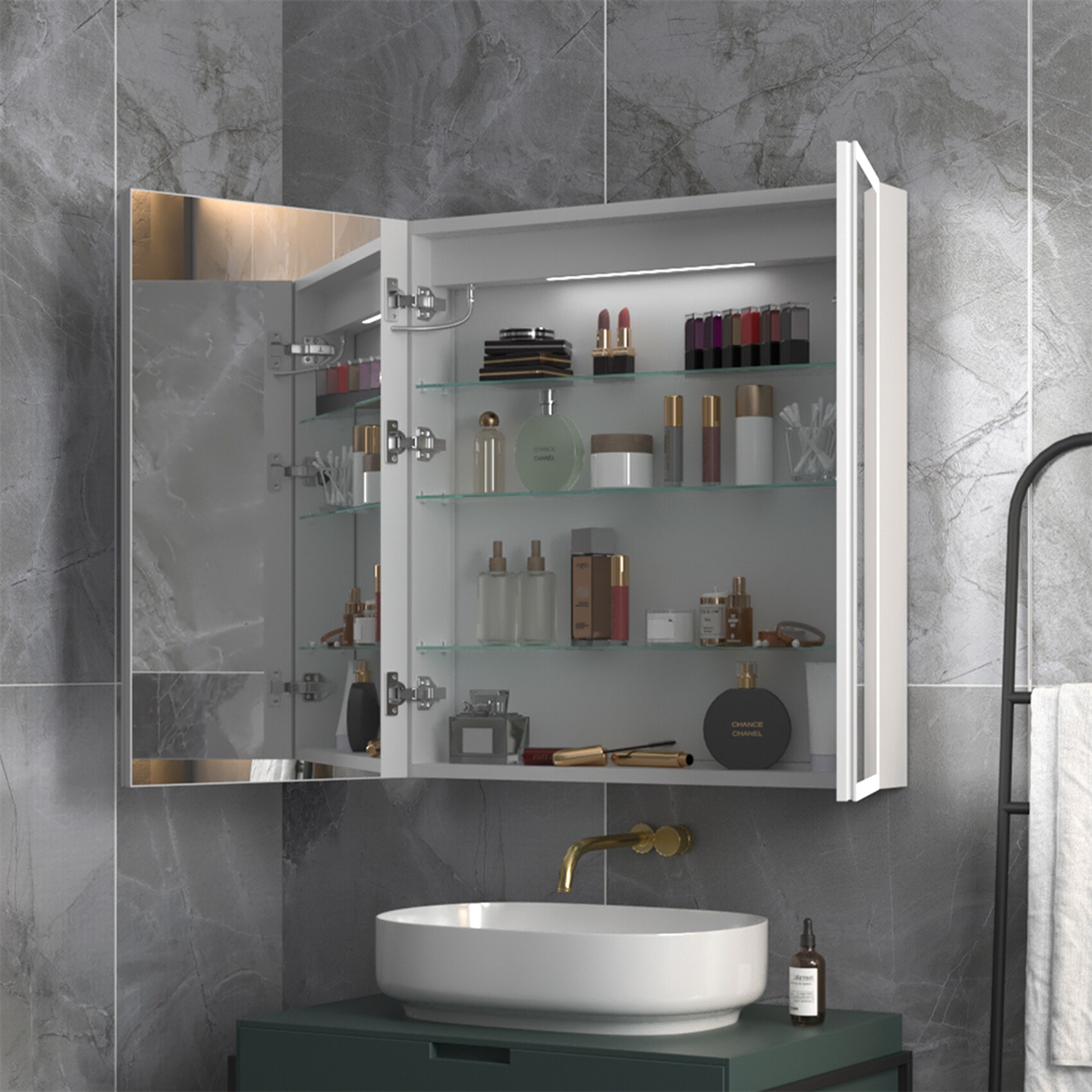 ExBrite EBMC3630V3DB Bathroom-Medicine-Cabinets - View #11