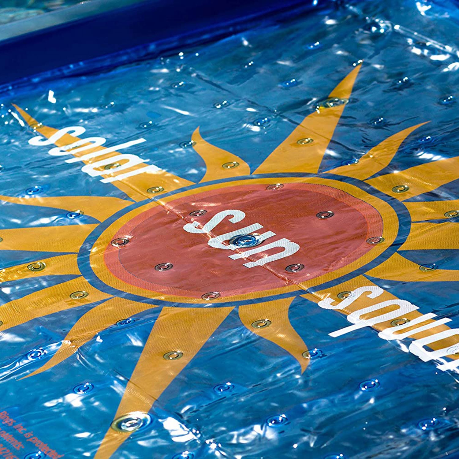 Solar Sun Rings UV Resistant Swimming Pool Heater Square Solar Cover, Sunburst