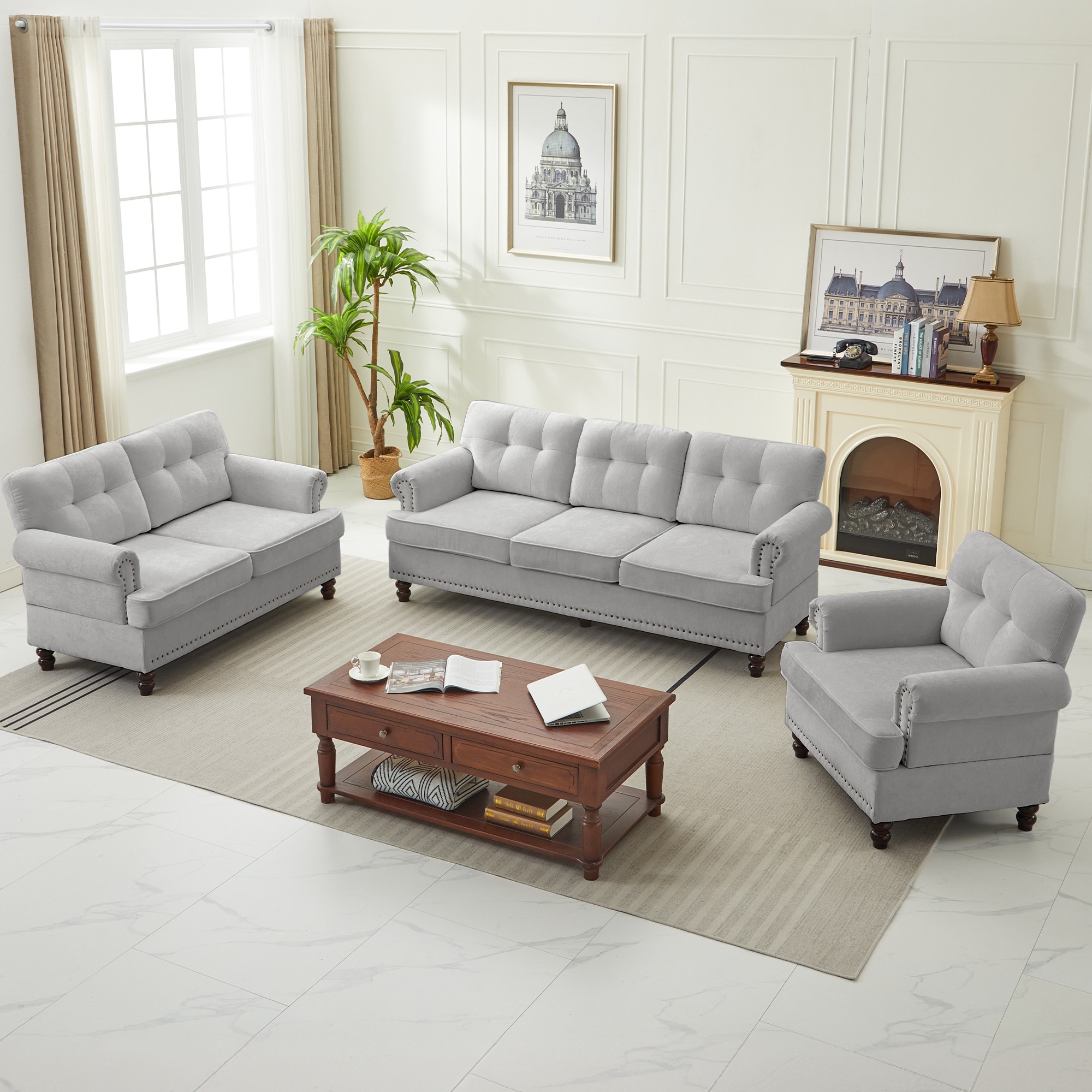 VOUA SAF-LYD3Z-GY Sofas-Loveseats - View #6