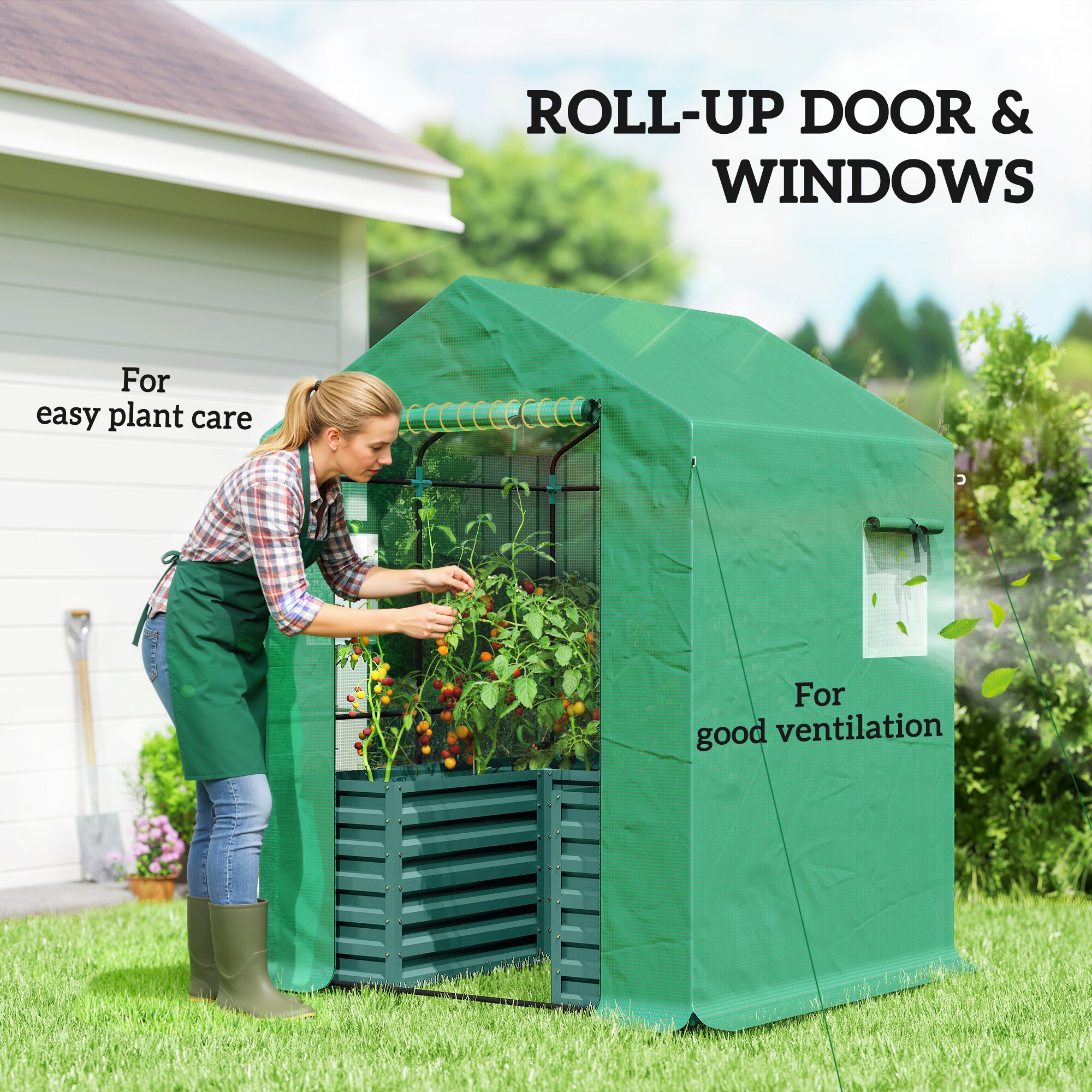 Outsunny 84H-468V01GN greenhouses - View #6