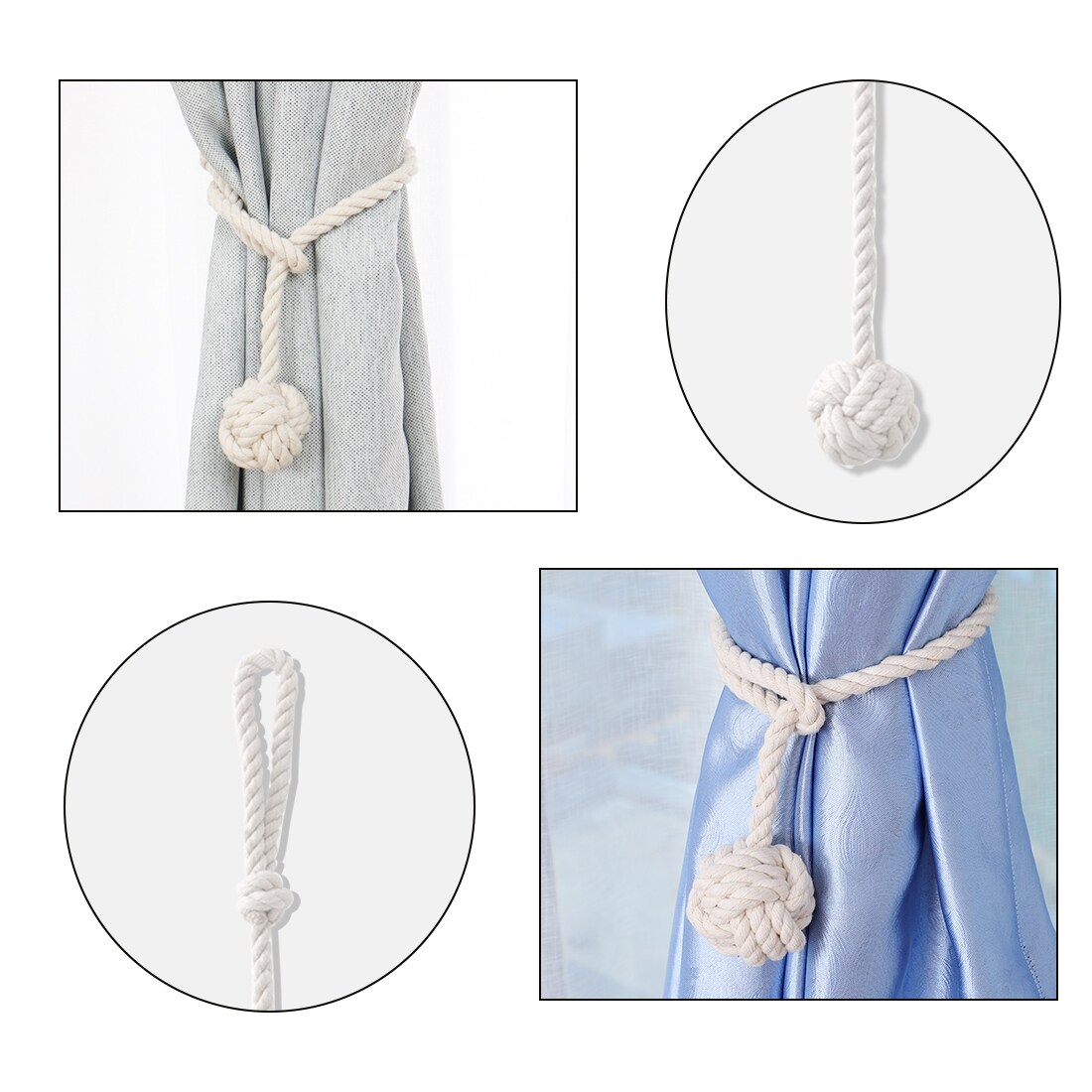 Unique Bargains S25093001UX5367 Curtain-Holdbacks - View #5
